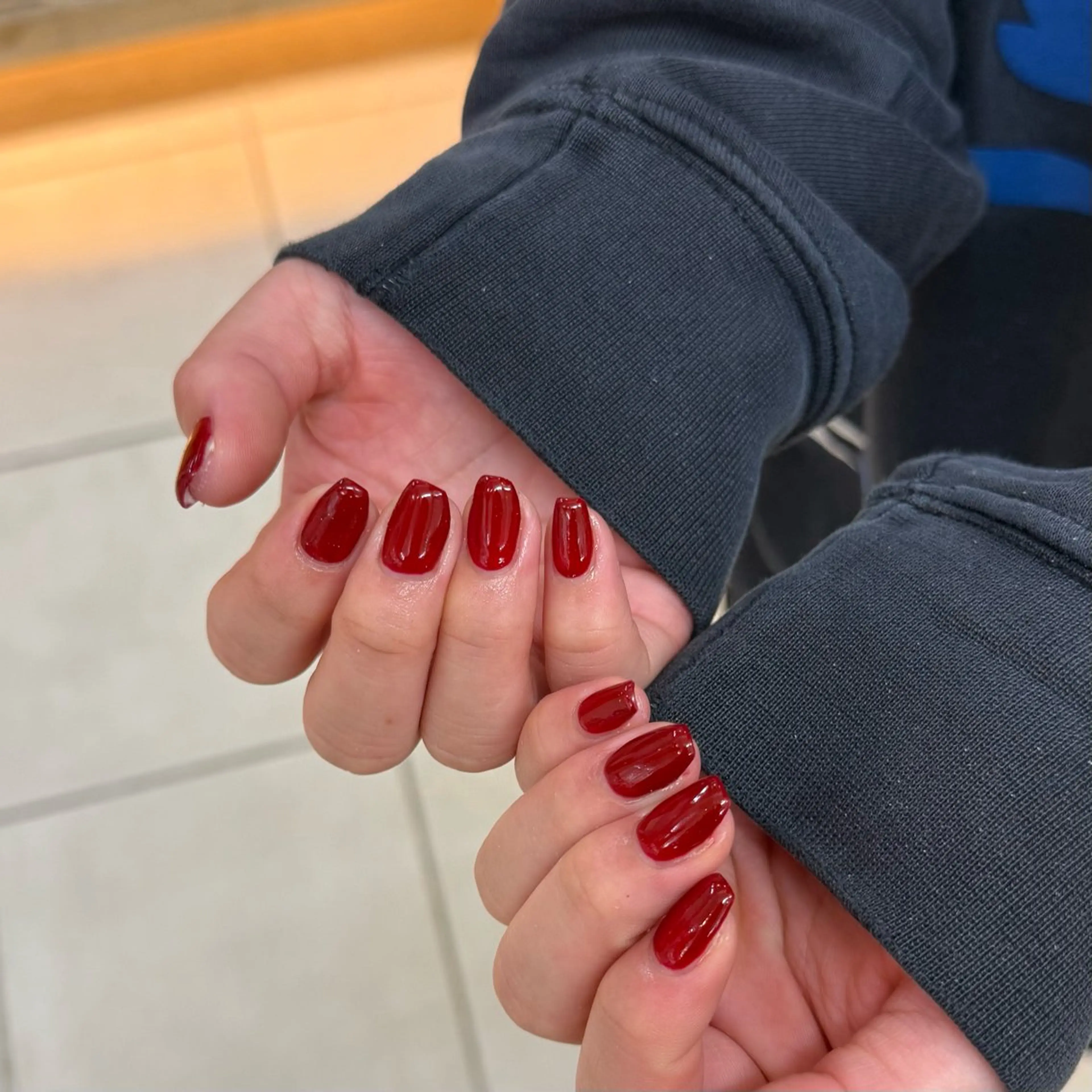 ネイル 赤色 degﾟ kaguyaのネイルデザイン