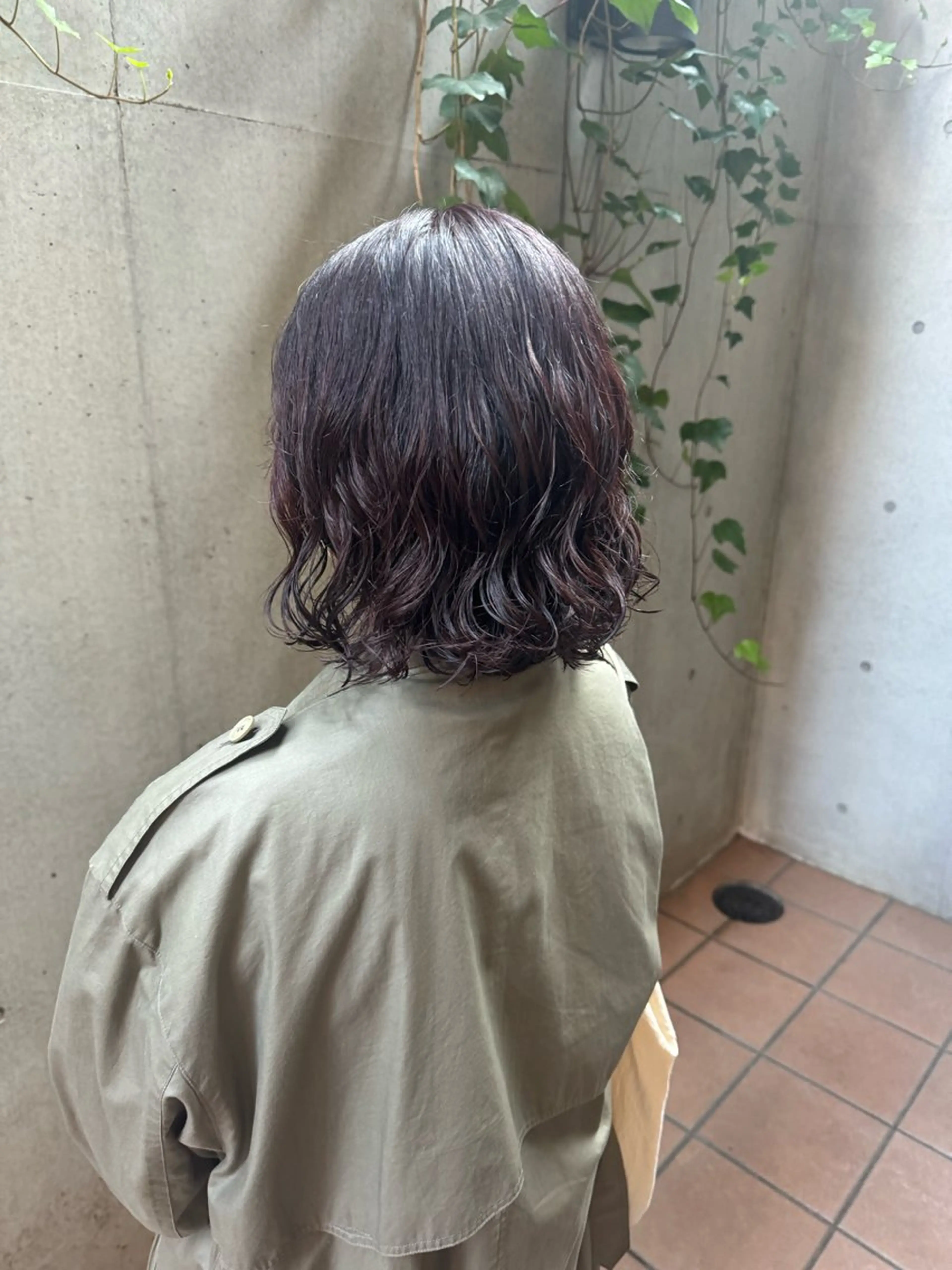 ミディアム パーマ カット パーマ 大橋 芽衣のヘアスタイル