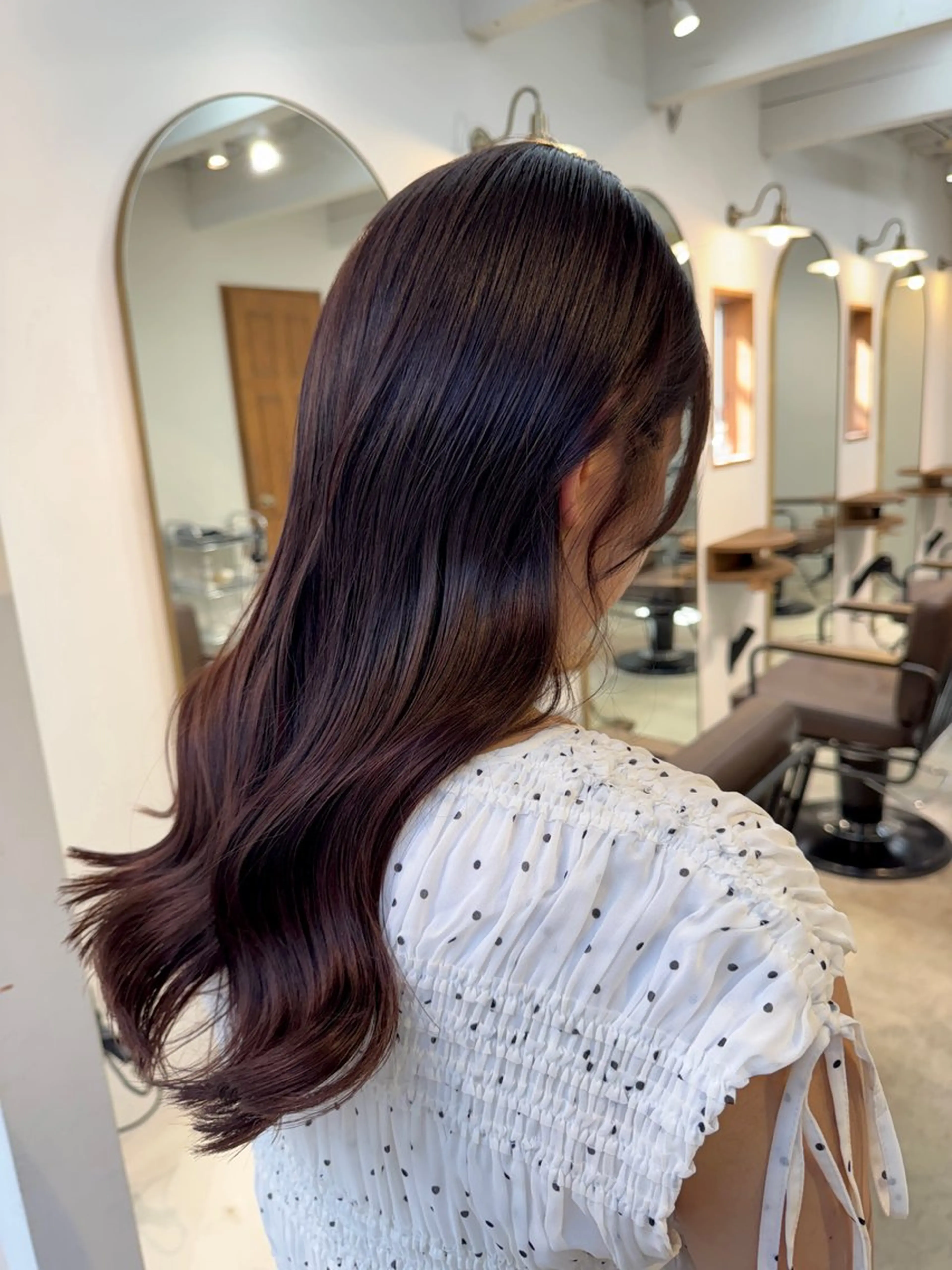 ロング カラー カット ヘアカラー トリートメント 透明感カラー/ハイト ーン/メイク/umiのヘアスタイル