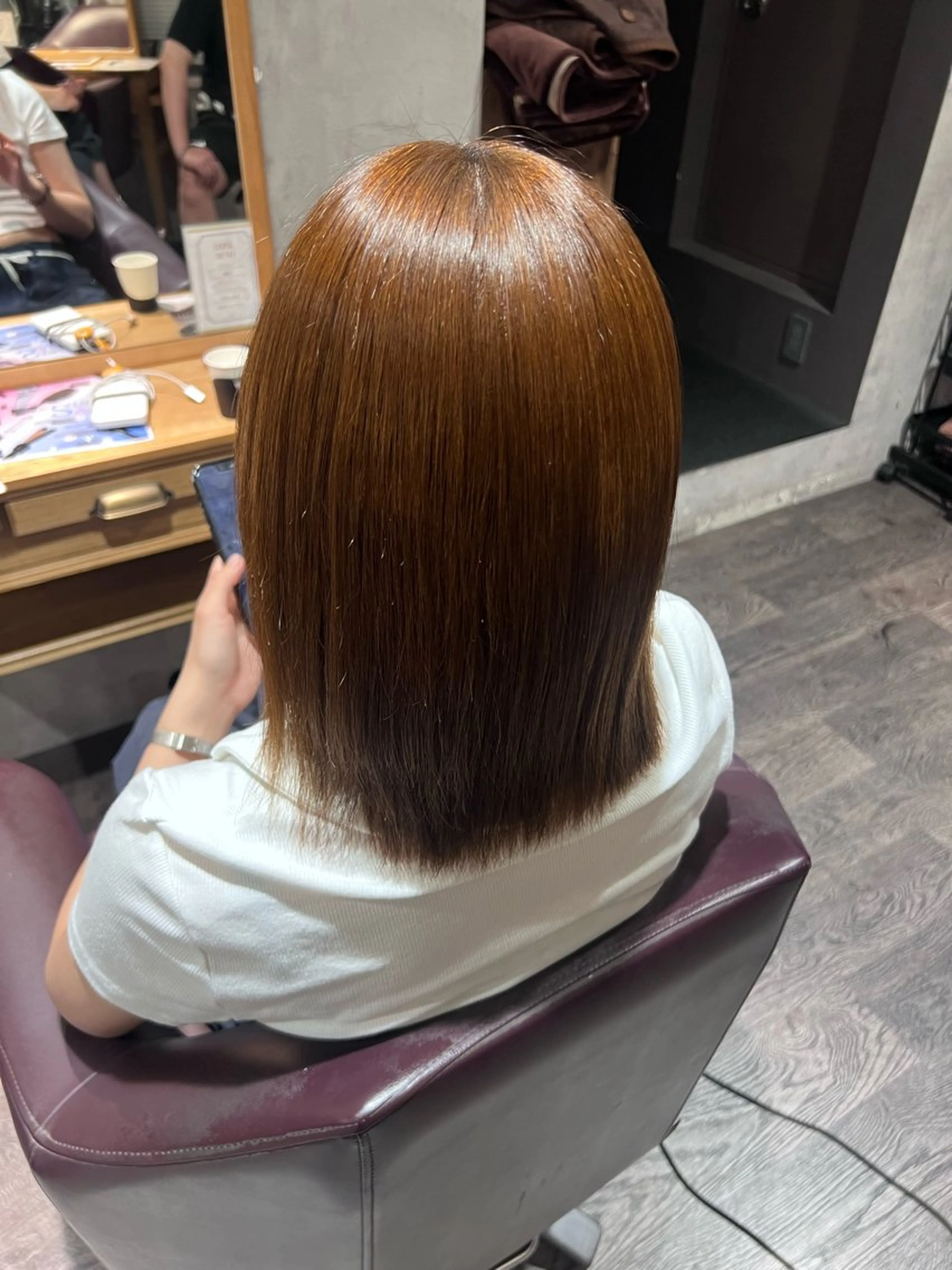 ミディアム ヘアカラー ⚡️ エマ🥑のヘアスタイル