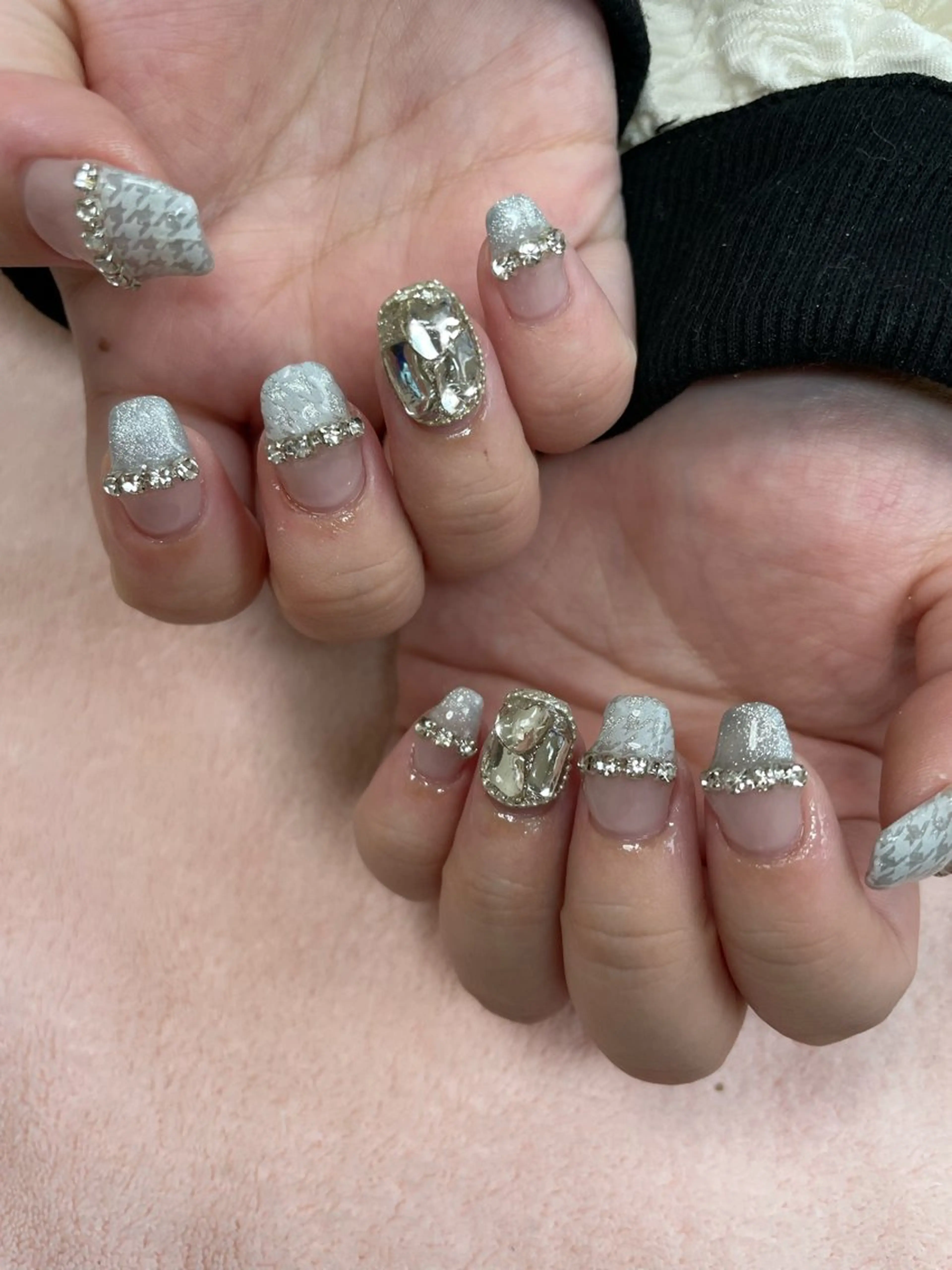 ネイル フレンチネイル マグネットネイル 持ち込み chii nailのネイルデザイン