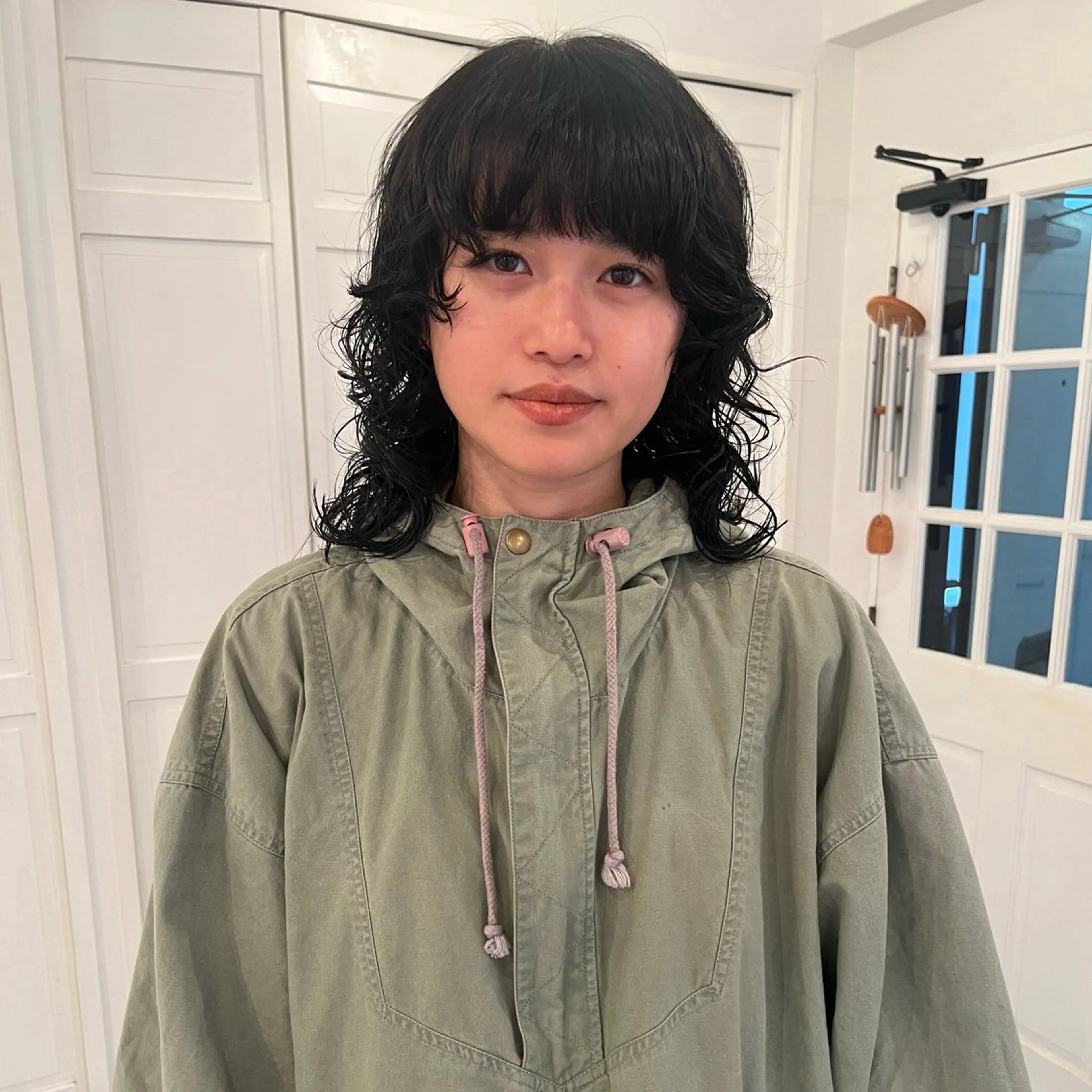 ミディアム ヘアカラー 升方 楓のヘアスタイル