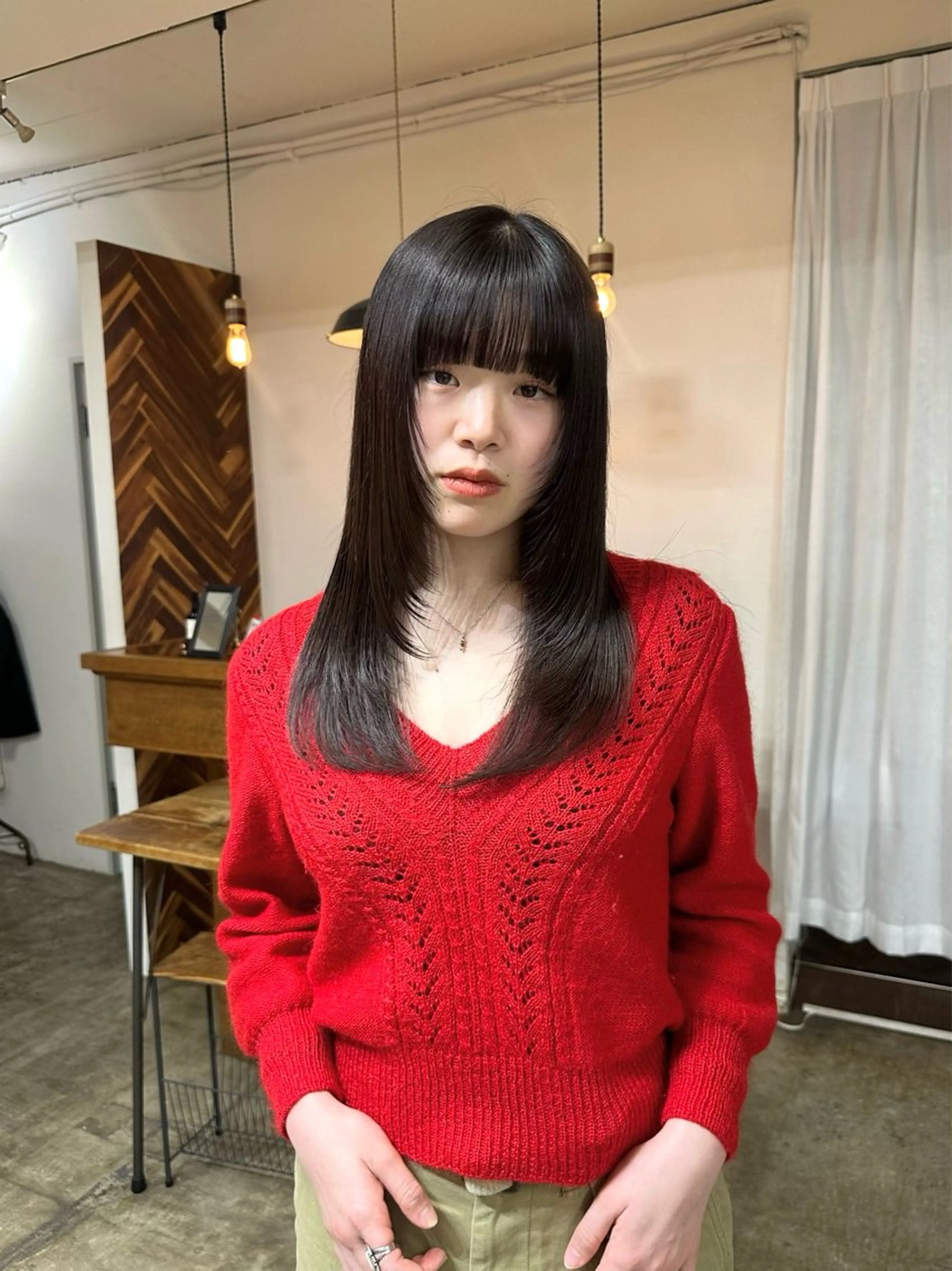 🌟前髪カット&前髪縮毛🌟&トリートメント(初回マイクロバブル付き)の写真