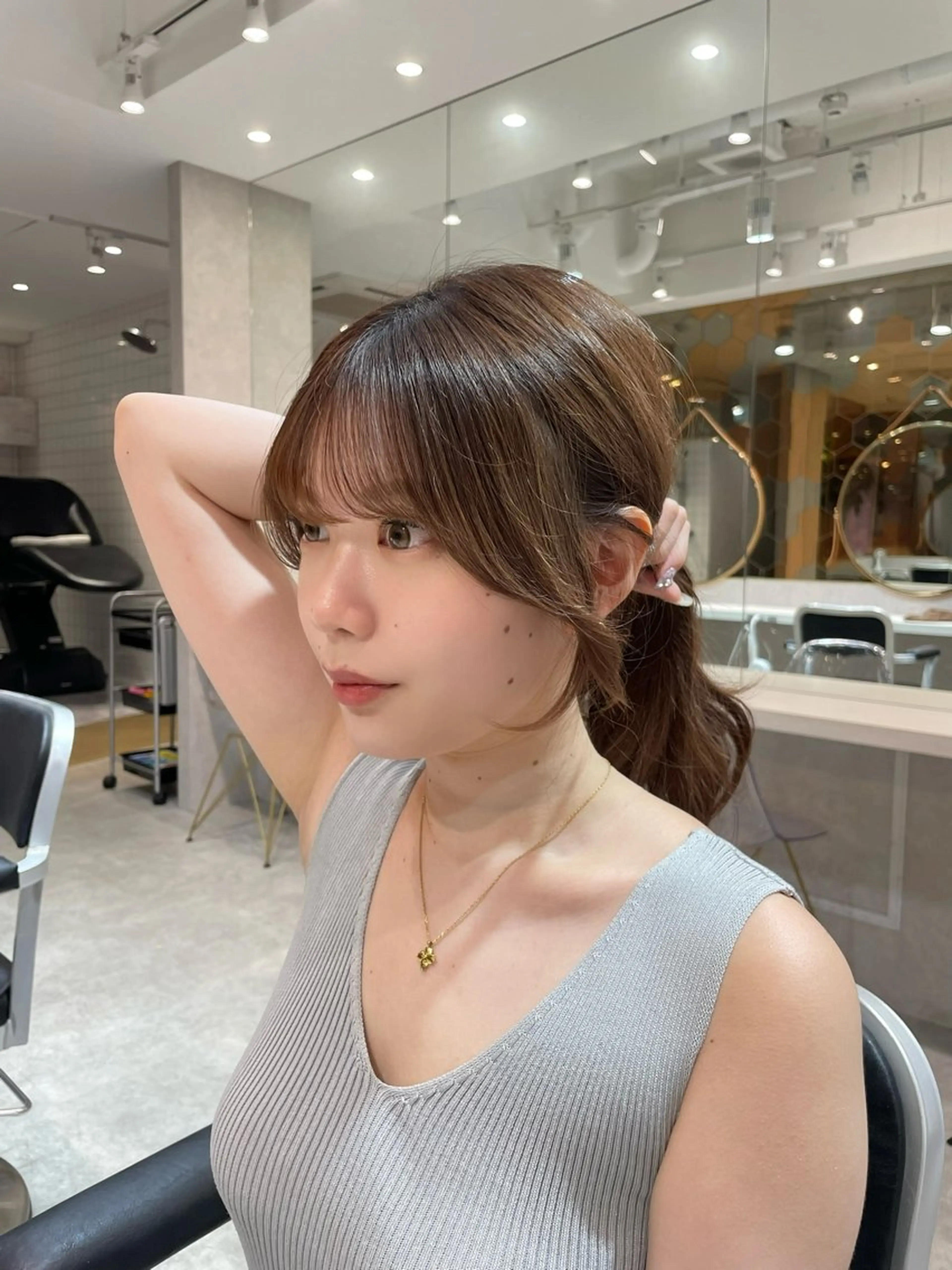 セミロング カット トリートメント 韓国ヘア🤍顔周り/ 髪質改善✨/林遼一郎のヘアスタイル