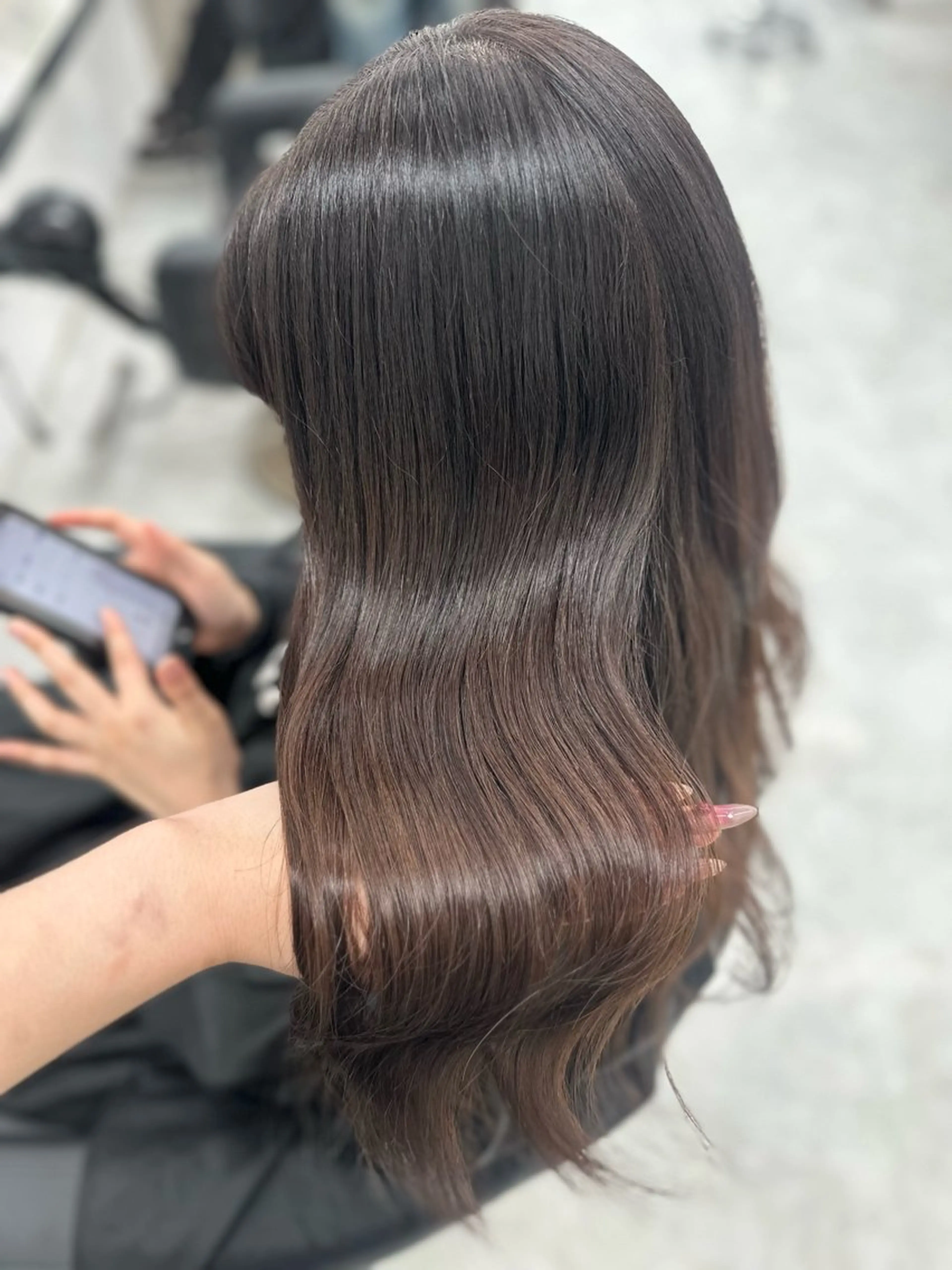 ロング カラー ヘアカラー ヘアセット 上品モテヘア🩶 karen🩶のヘアスタイル