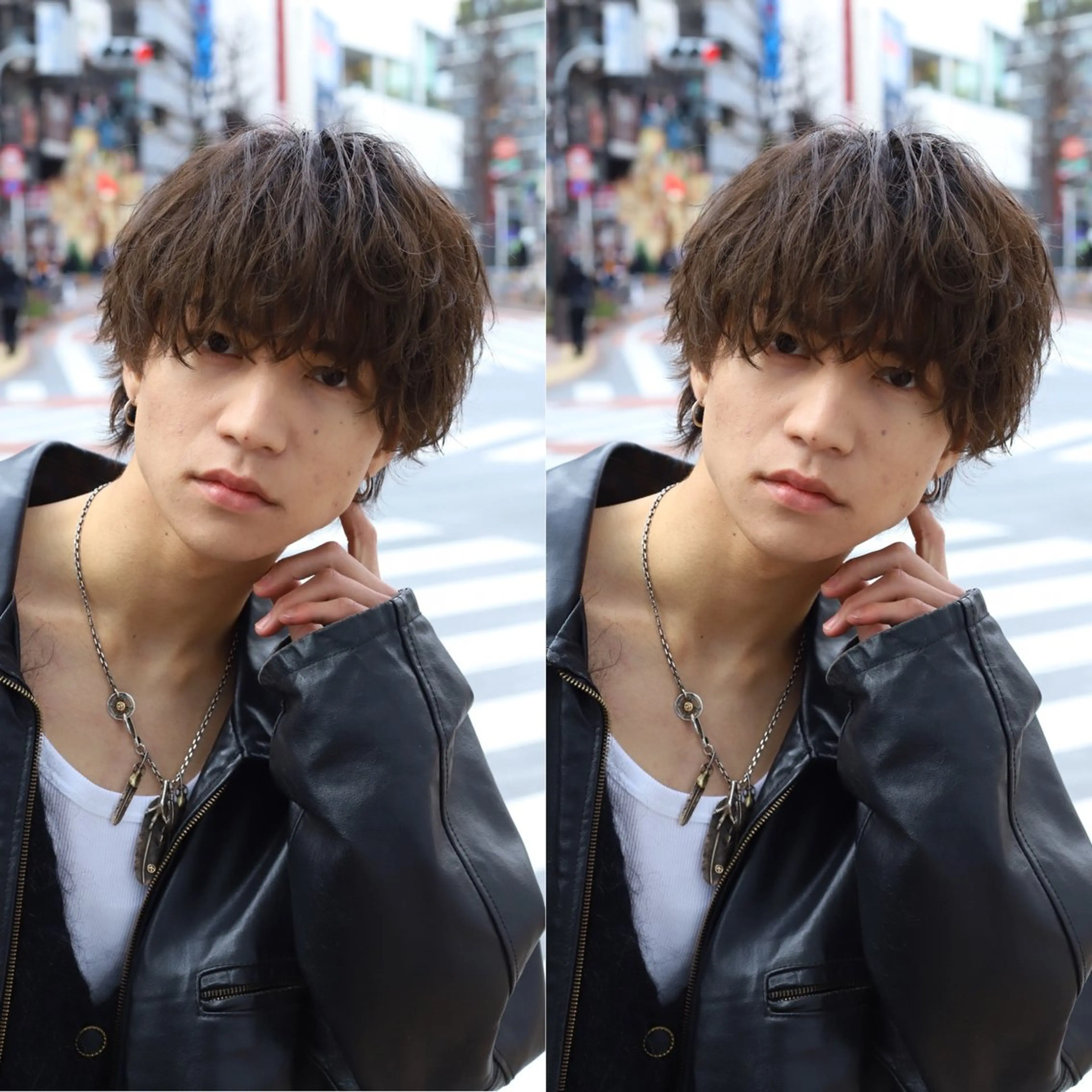 パーマ メンズ フェザーパーマ メンズパーマ カット パーマ 渋谷/メンズパーマ 大岡拓海のヘアスタイル