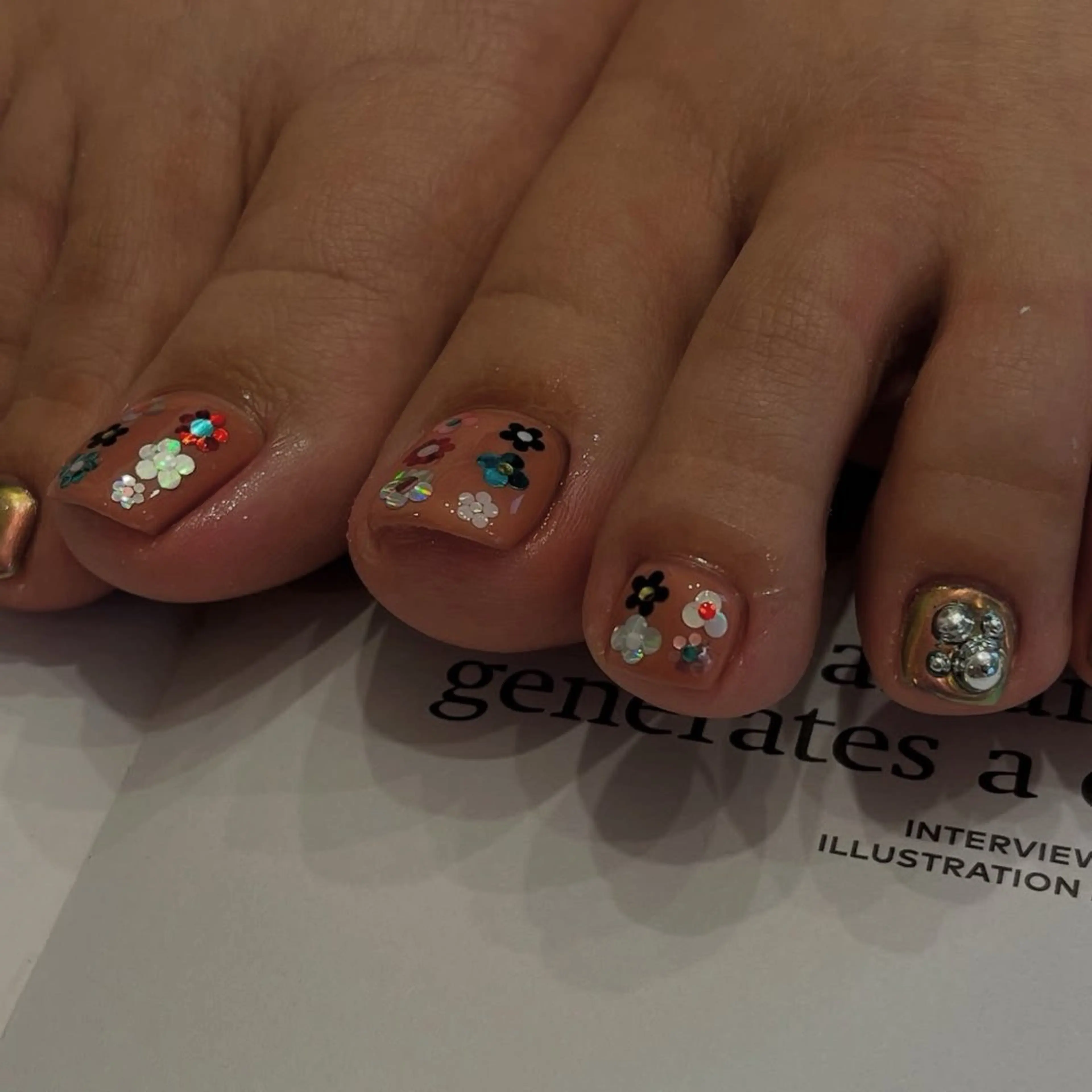 ネイル アートネイル フレンチネイル ジェルネイル 韓国ネイル 持ち込み フットネイル ANA.CHUO 本川越店舗のネイルデザイン