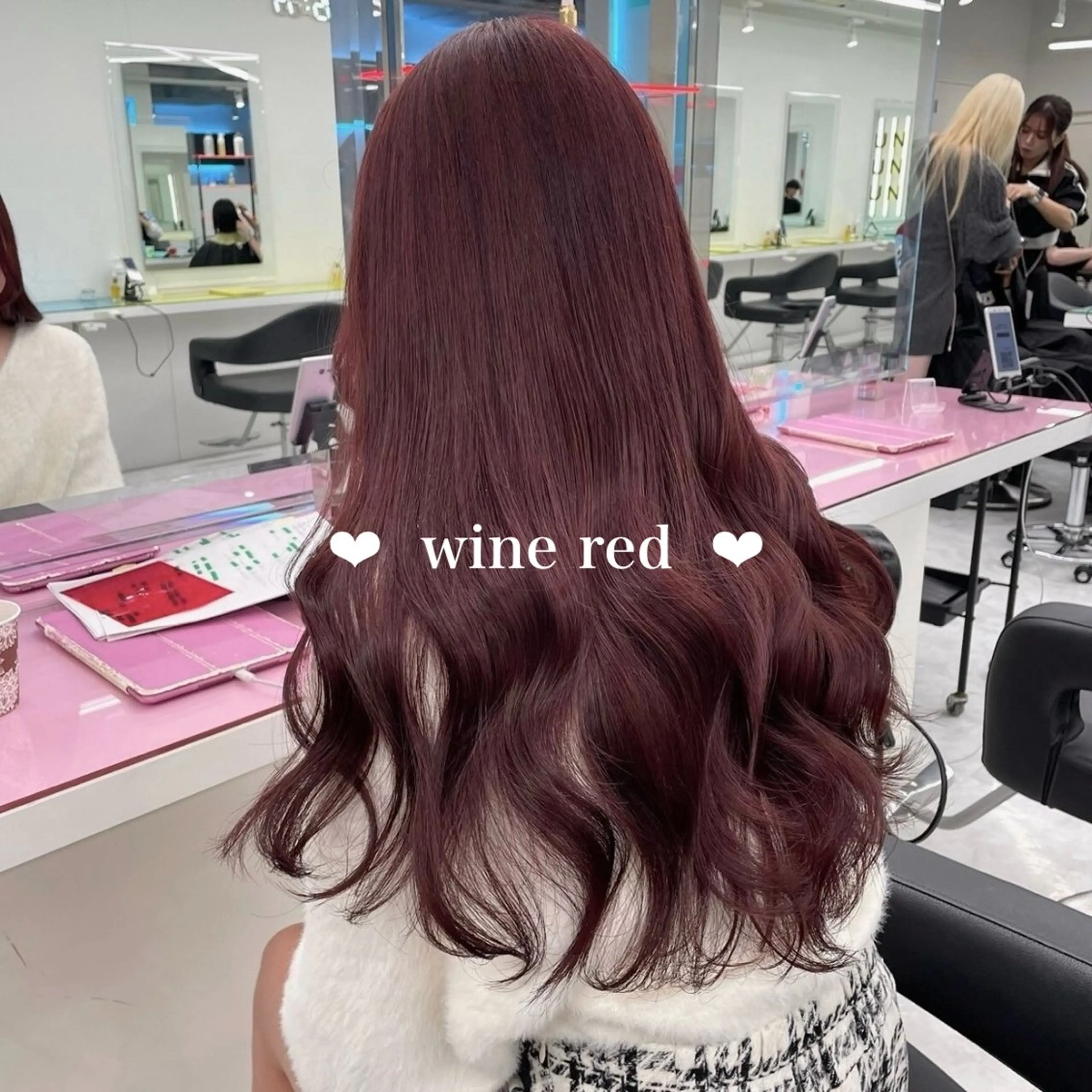 ミディアム カラー モテ艶韓国ヘア 🤍りんのヘアスタイル