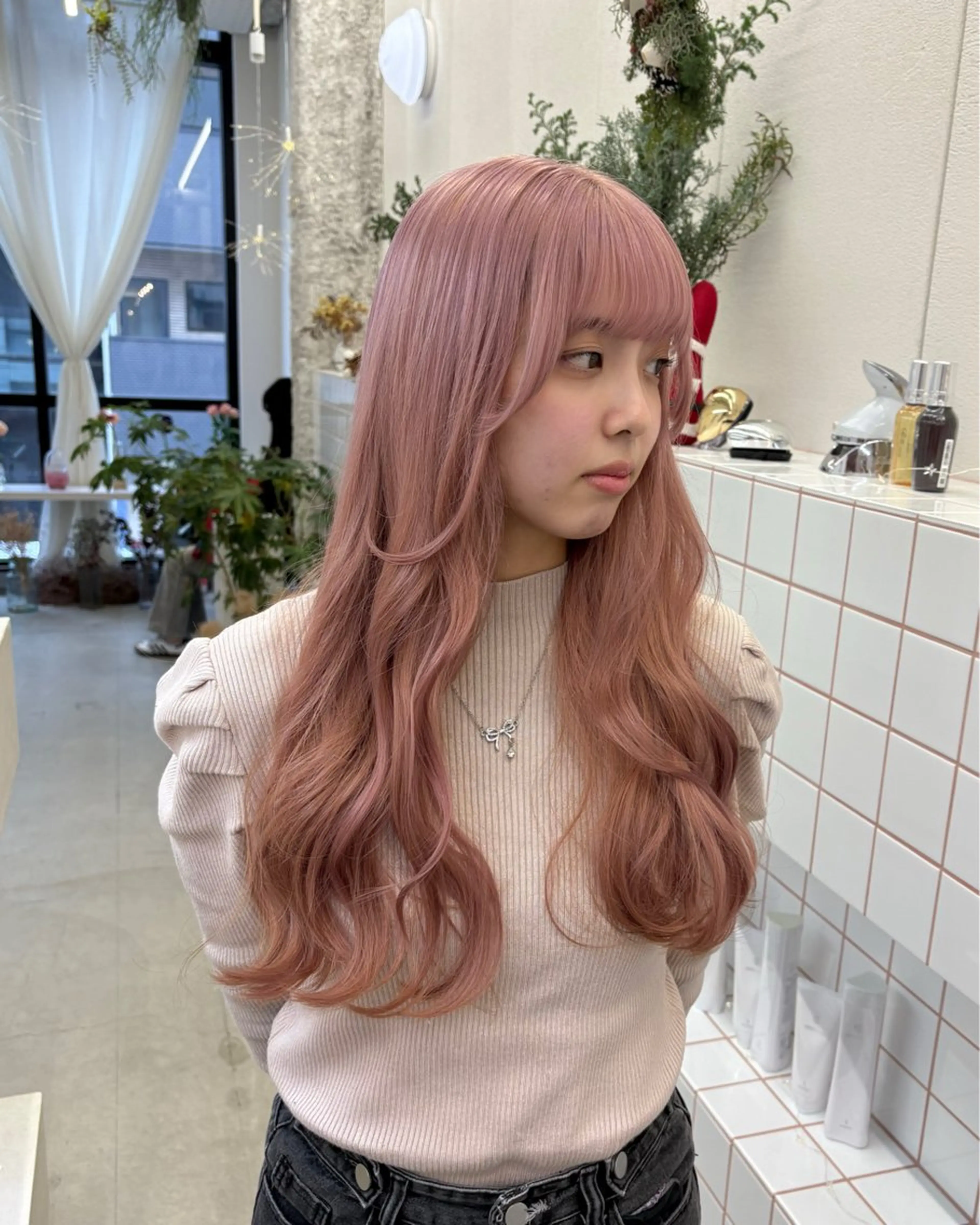 【ミニモ限定トリプルカラー✨】カット＋トリプルカラー+COTAトリートメント🫧⚠️長さ料金あり⚠️土日+1,100円の写真