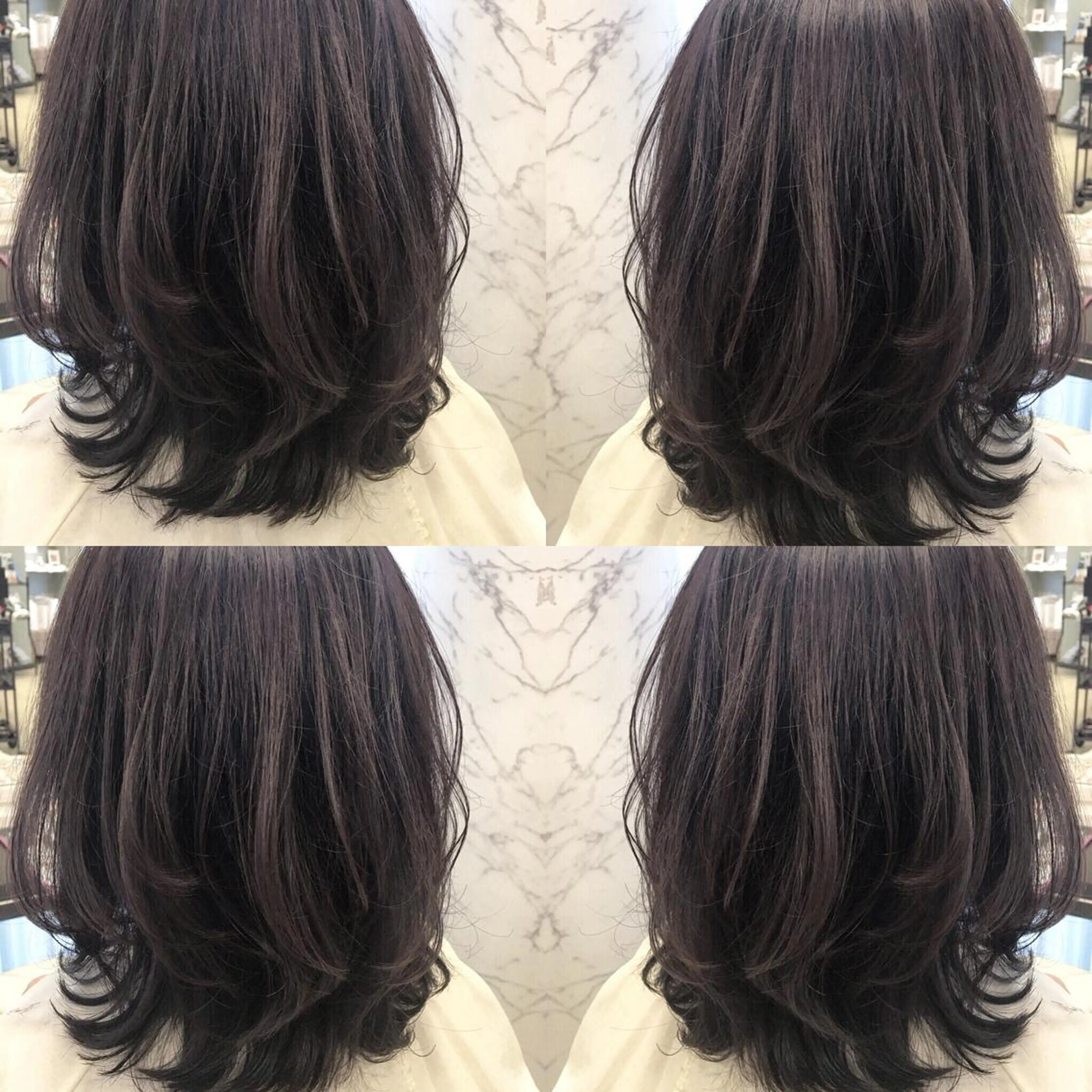 セミロング カラー box  mico. mutsumiのヘアスタイル