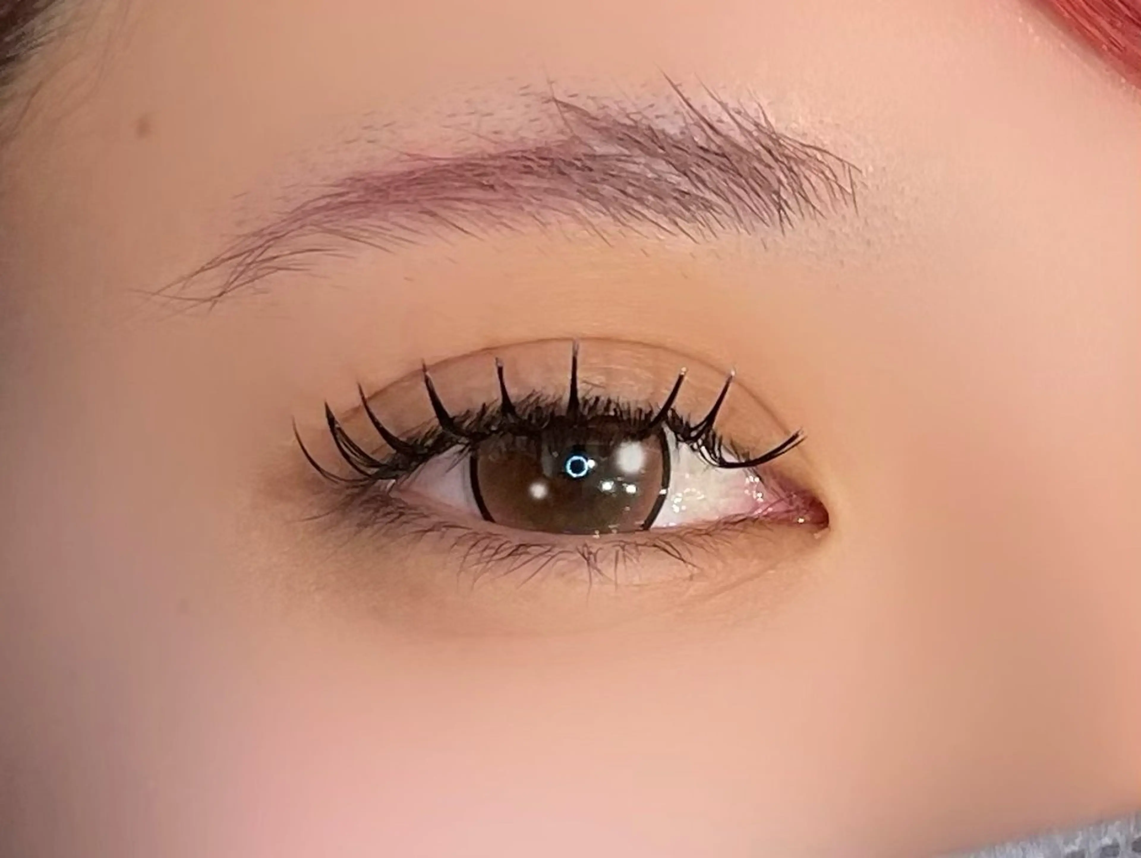 マツエク・マツパ マツエク 似合わせまつパ× 透け感ブラウン/ゆりのヘアスタイル