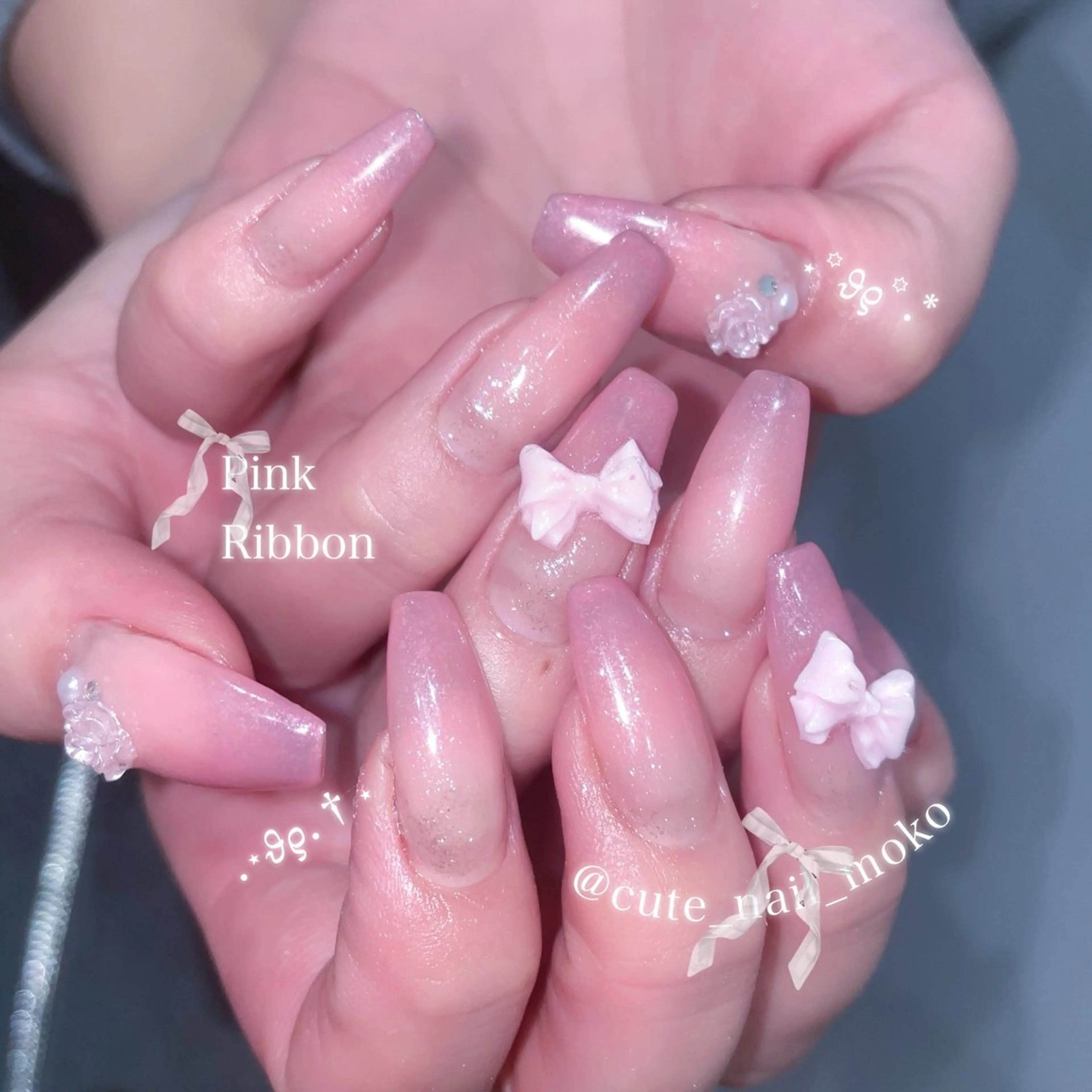 ネイル GO TODAY SHAiRE SALON原宿 Liber所属・️🫧もこ 艶感ネイル🫧のネイルデザイン