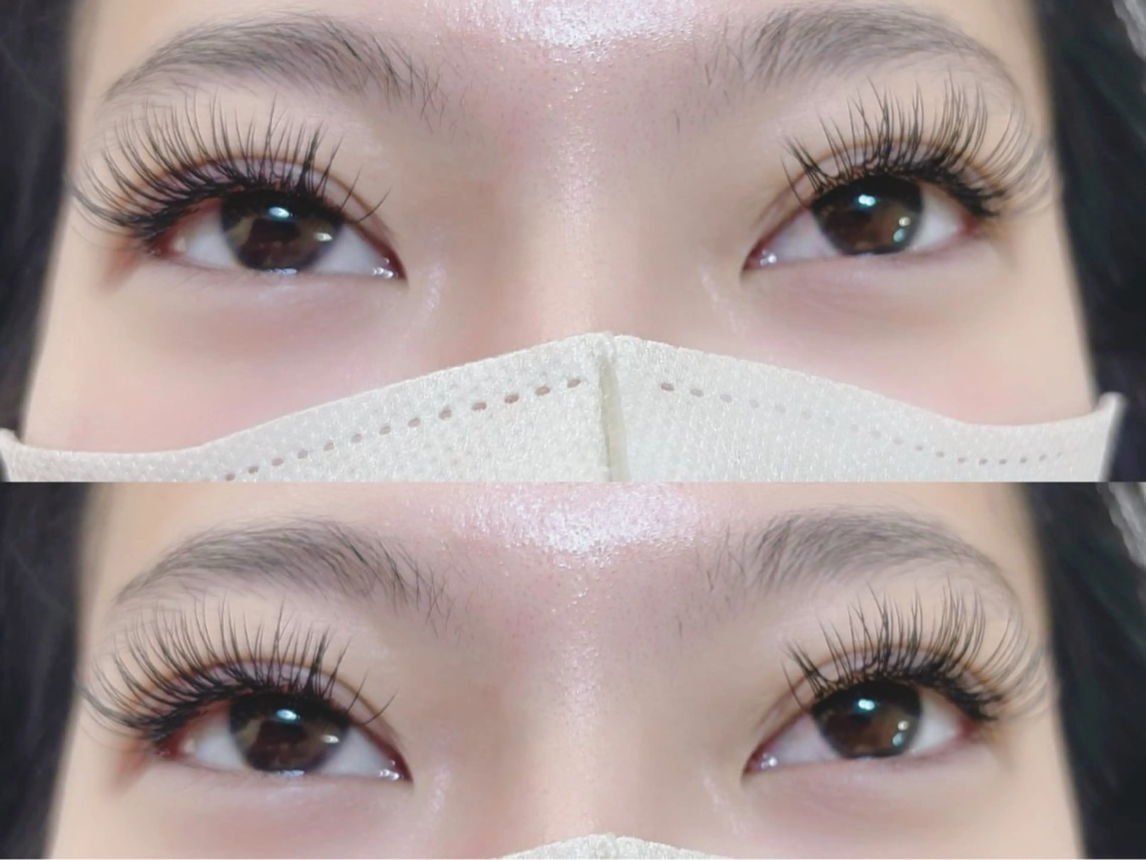 マツエク・マツパ 付け放題 バインドロック 束感まつ毛 フラットラッシュ パリジェンヌラッシュリフト マツエク オーロラ所属・AURORA RINAのマツエク・マツパデザイン