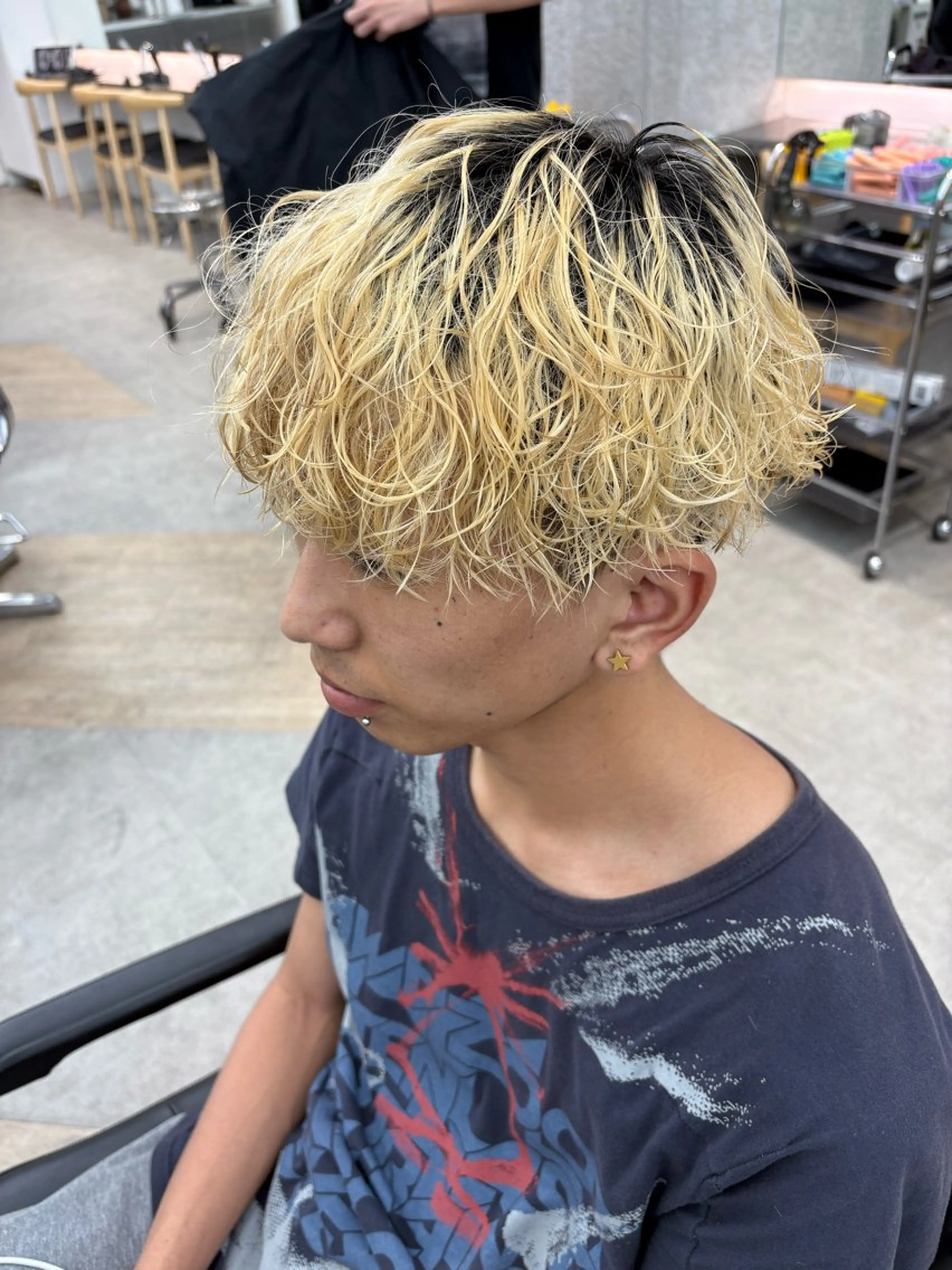 パーマ メンズ パーマ 🌀toa/波巻き✨ /メンズパーマ／栄のヘアスタイル