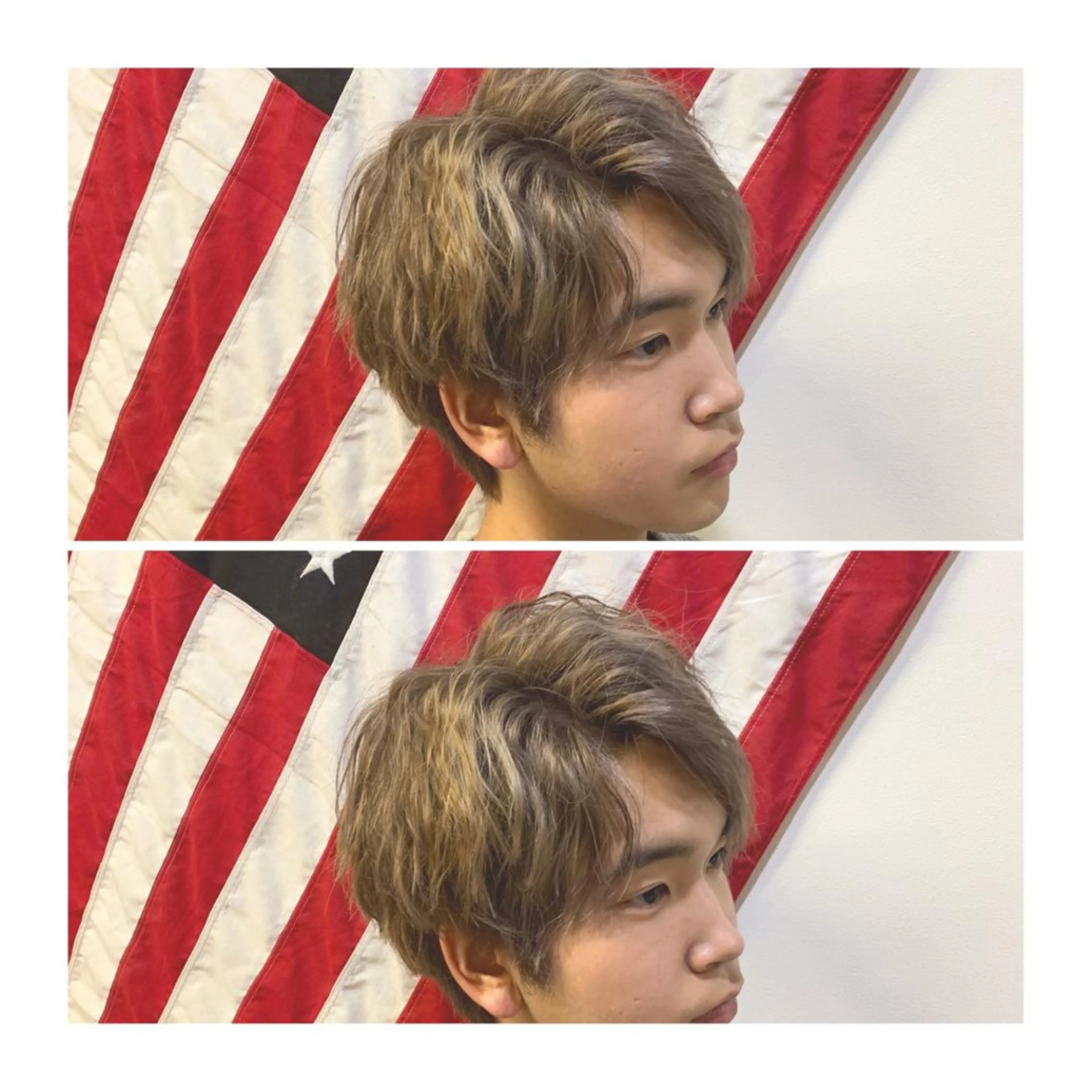 ショート カラー ヘアアレンジ メンズ ange☞ soutaのヘアスタイル