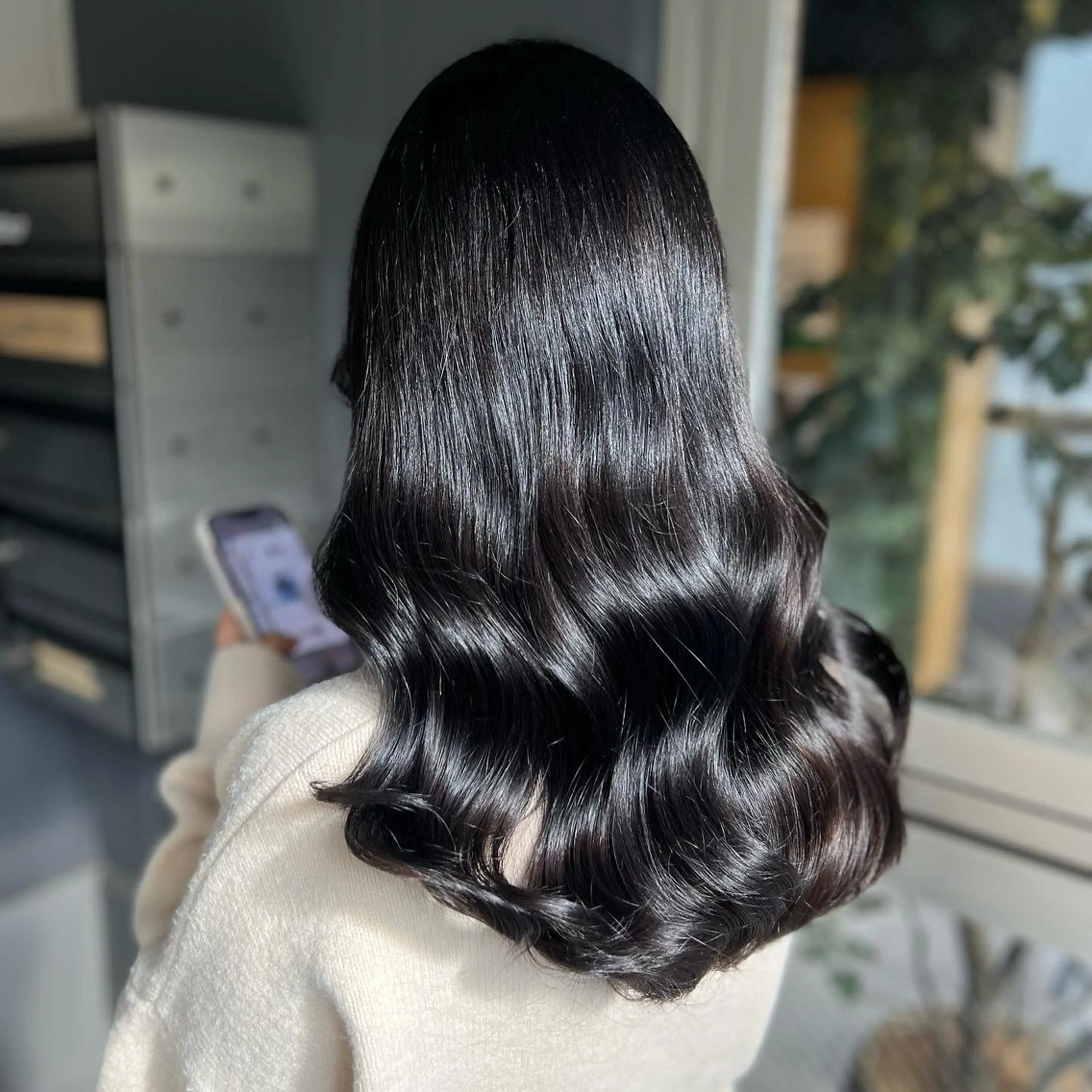 ブリーチなし艶髪ワンカラー＋Lv5髪質改善トリートメントの写真