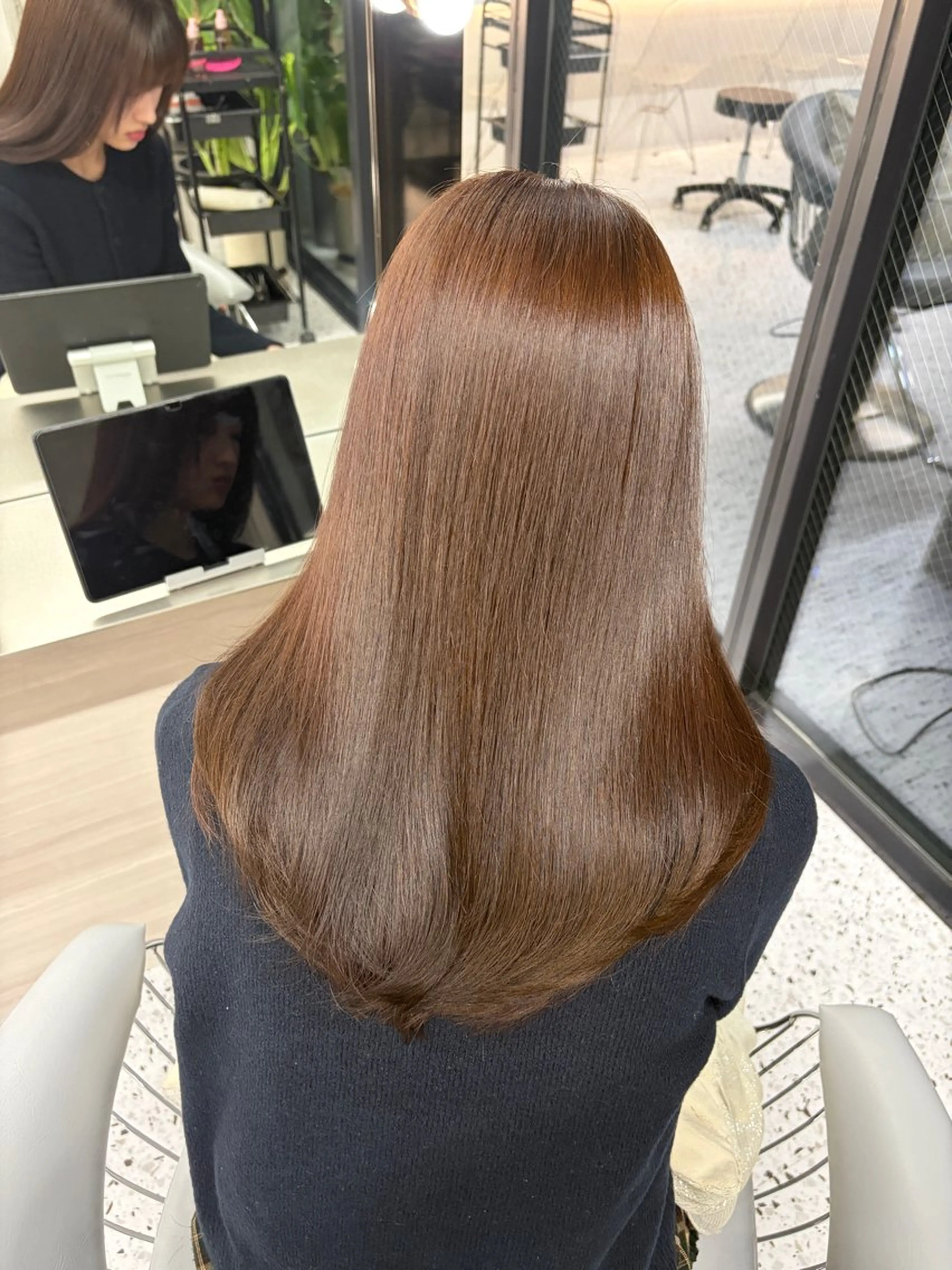 セミロング カット ヘアカラー トリートメント 似合わせレイヤー |minamiのヘアスタイル