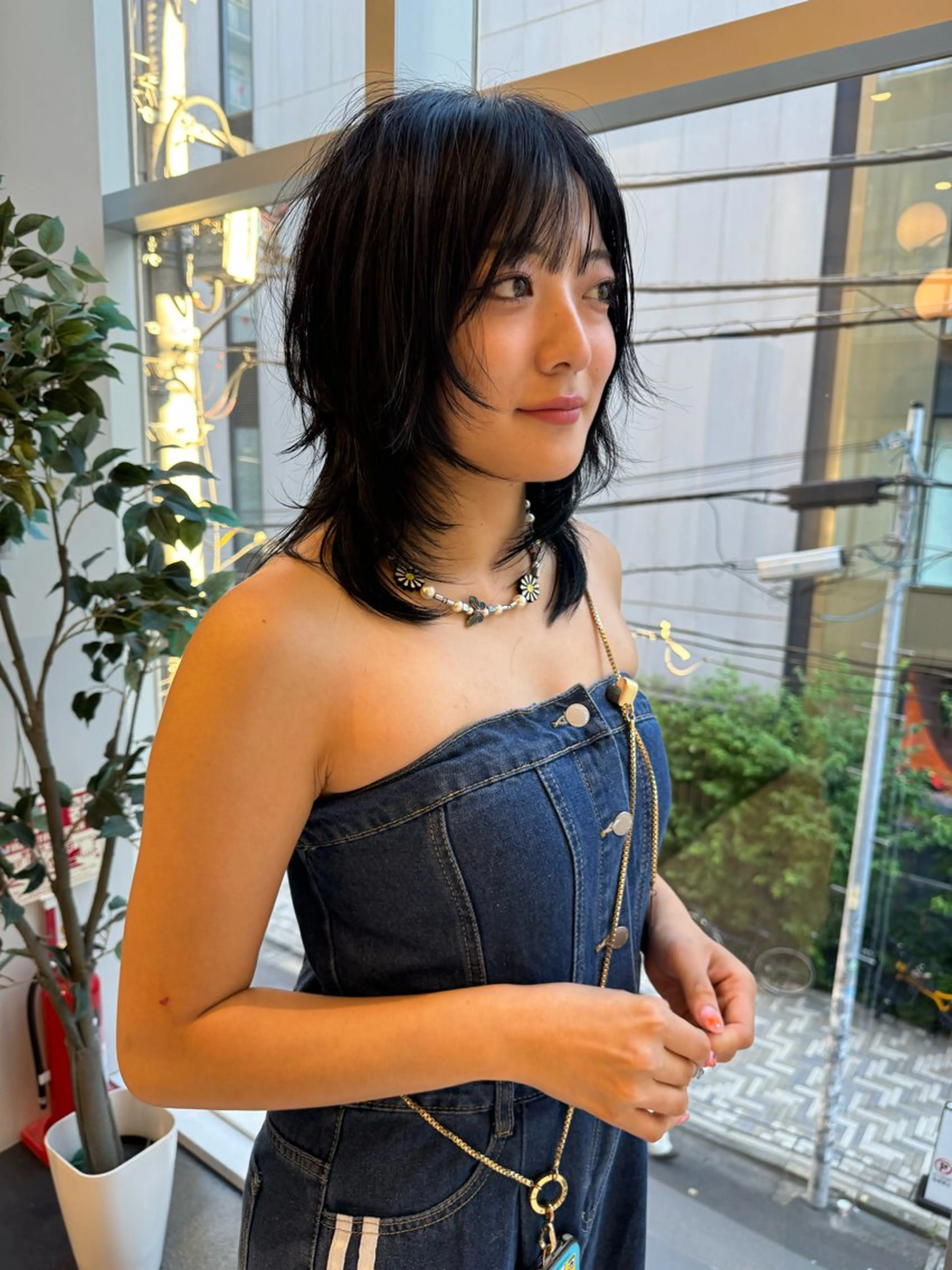 ミディアム カラー カット ヘアカラー トリートメント SALOWIN所属・ブリーチ✨ ボブ✨レイヤーのヘアスタイル