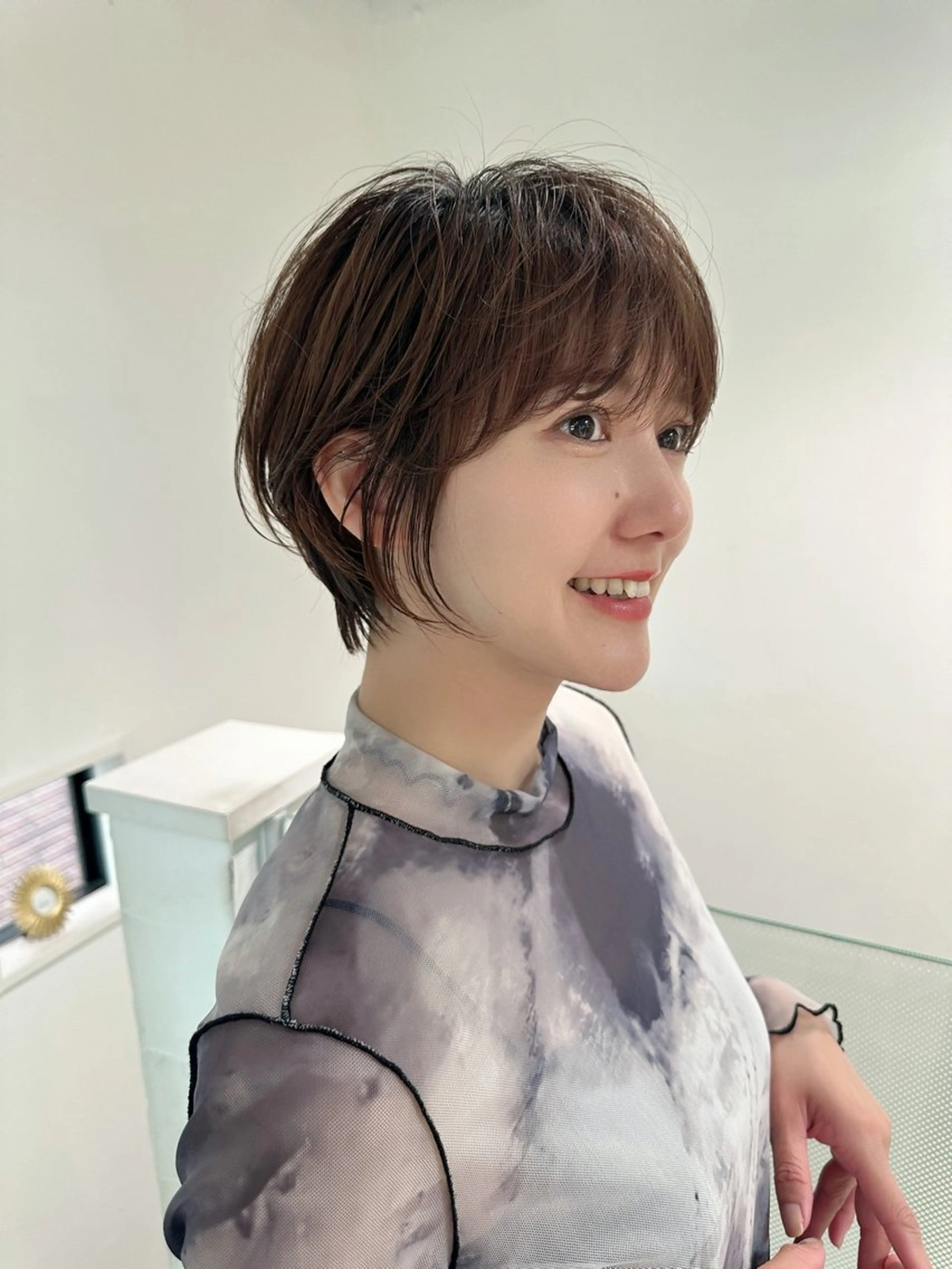 ショート ショートヘア 小顔カット カット ヘアカラー トリートメント ヘッドスパ taiga ショート /レイヤー/矯正🌈のヘアスタイル