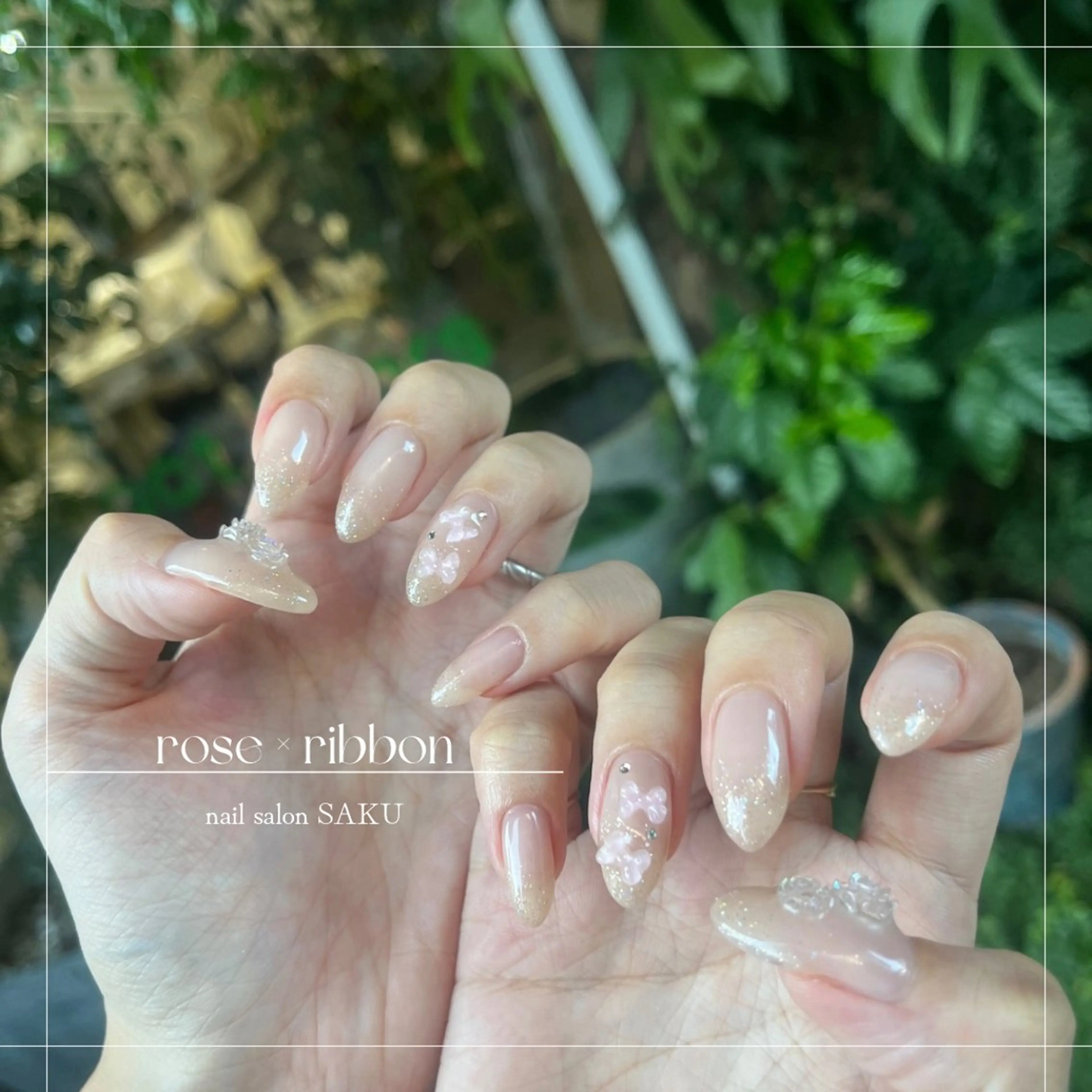 ネイル ニュアンスネイル シンプルネイル ハンドネイル SAKU  nail[サクネイル]所属・SAKU nail 作島茜のネイルデザイン