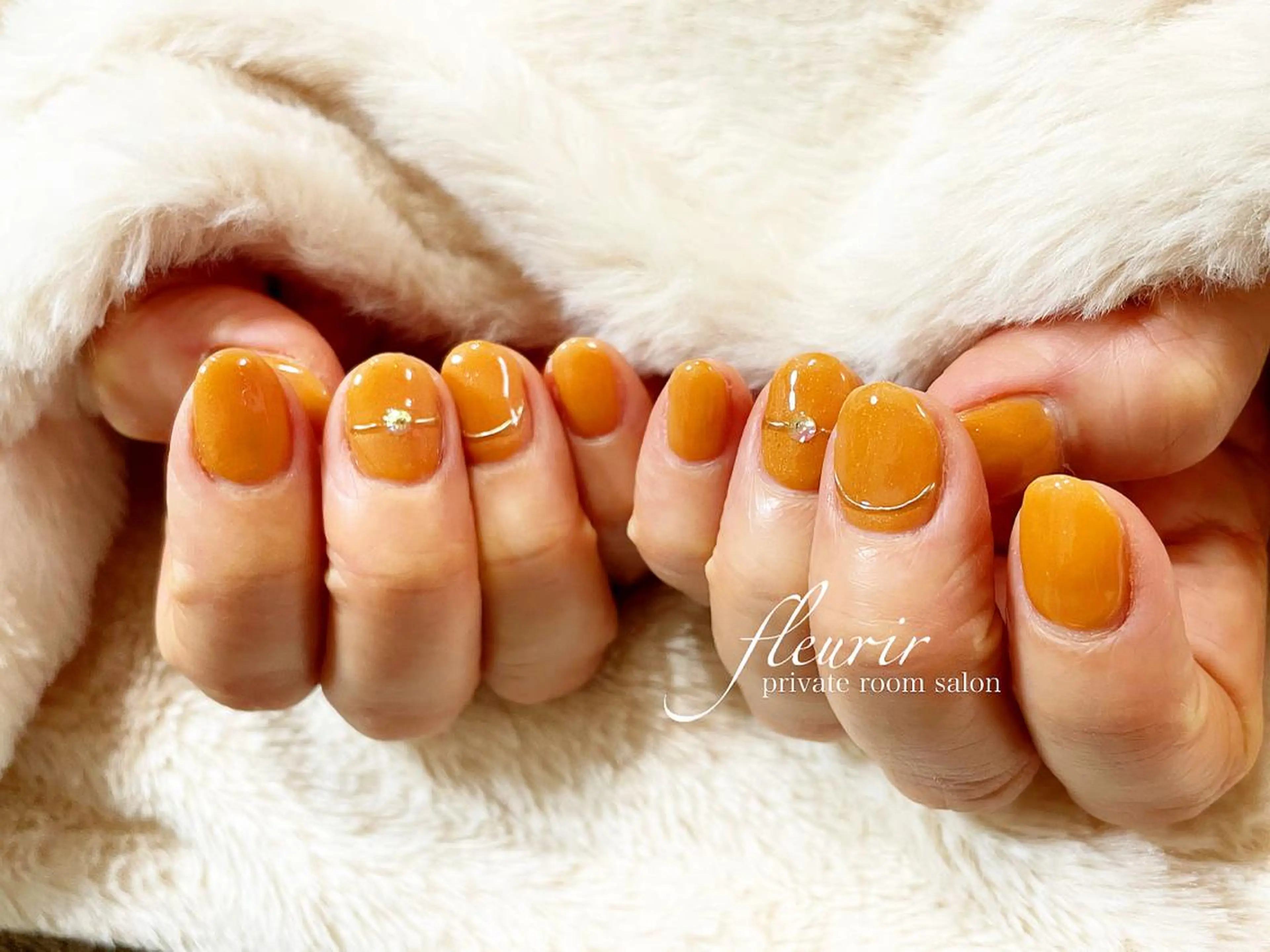 ネイル アートネイル 長さ出し ジェルネイル ゴールド ハードジェル フルリール 【プライベートサロンのネイルデザイン