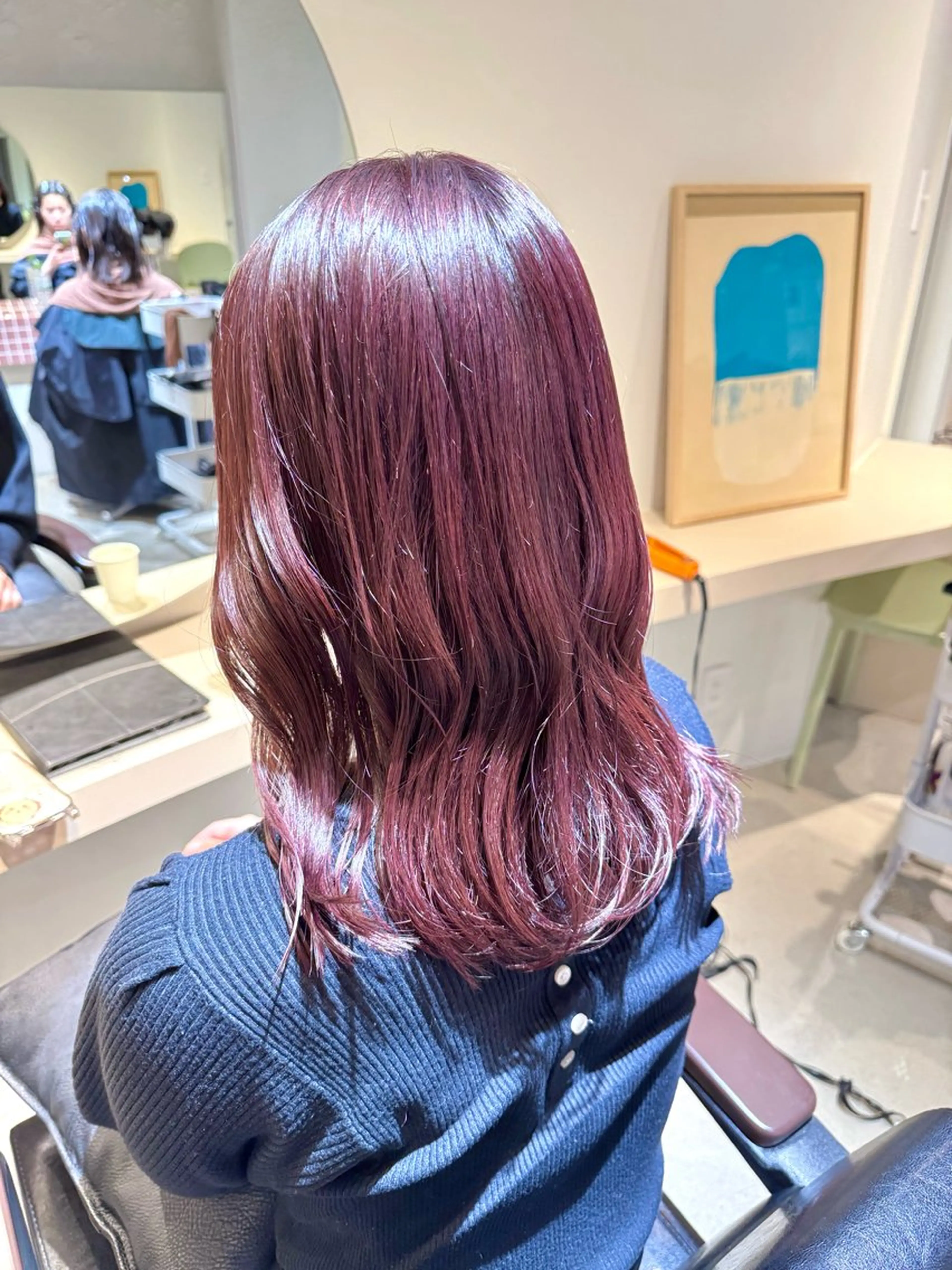 ロング カラー 切りっぱなしボブ ショートボブ アッシュ ベージュカラー グレージュ 髪質改善スペシャリス ト長尾勇弥/梅田中津のヘアスタイル