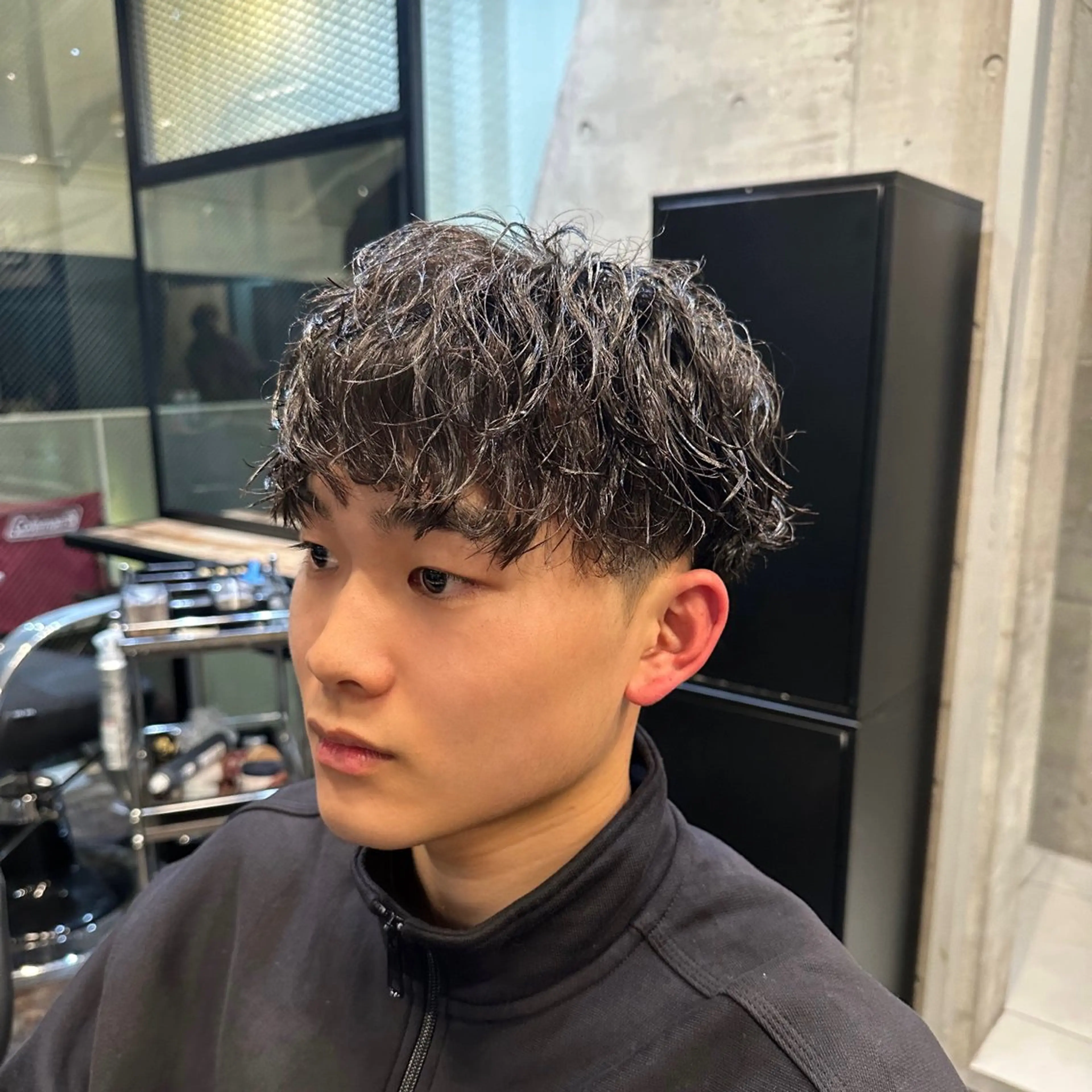 ショート メンズ カット パーマ トリートメント ツイスパ/メンズ パーマ/歩夢のヘアスタイル