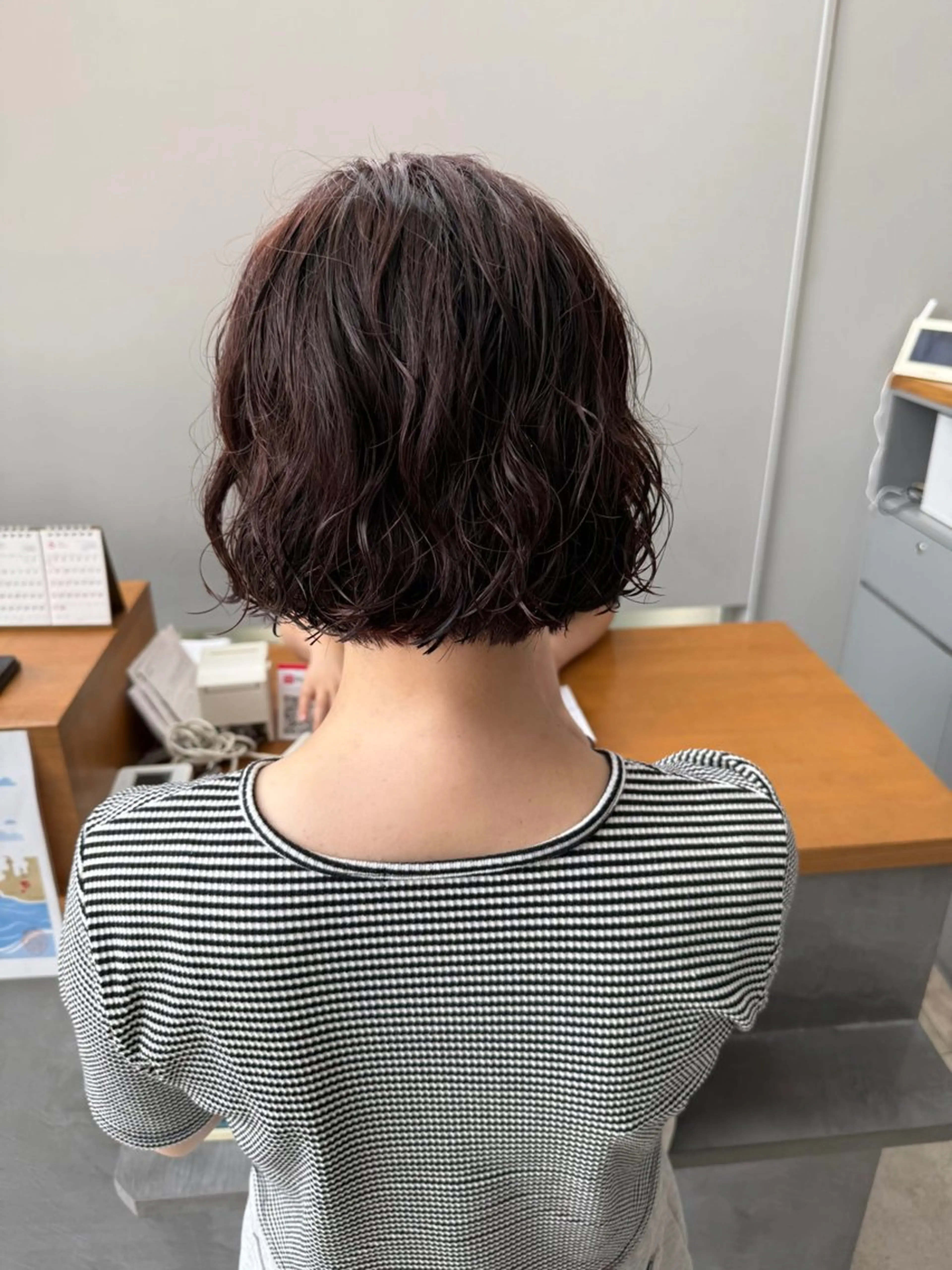 ショート パーマ ボブ ショートヘア カット パーマ トリートメント 石原圭悟 /ショート/艶カラーのヘアスタイル