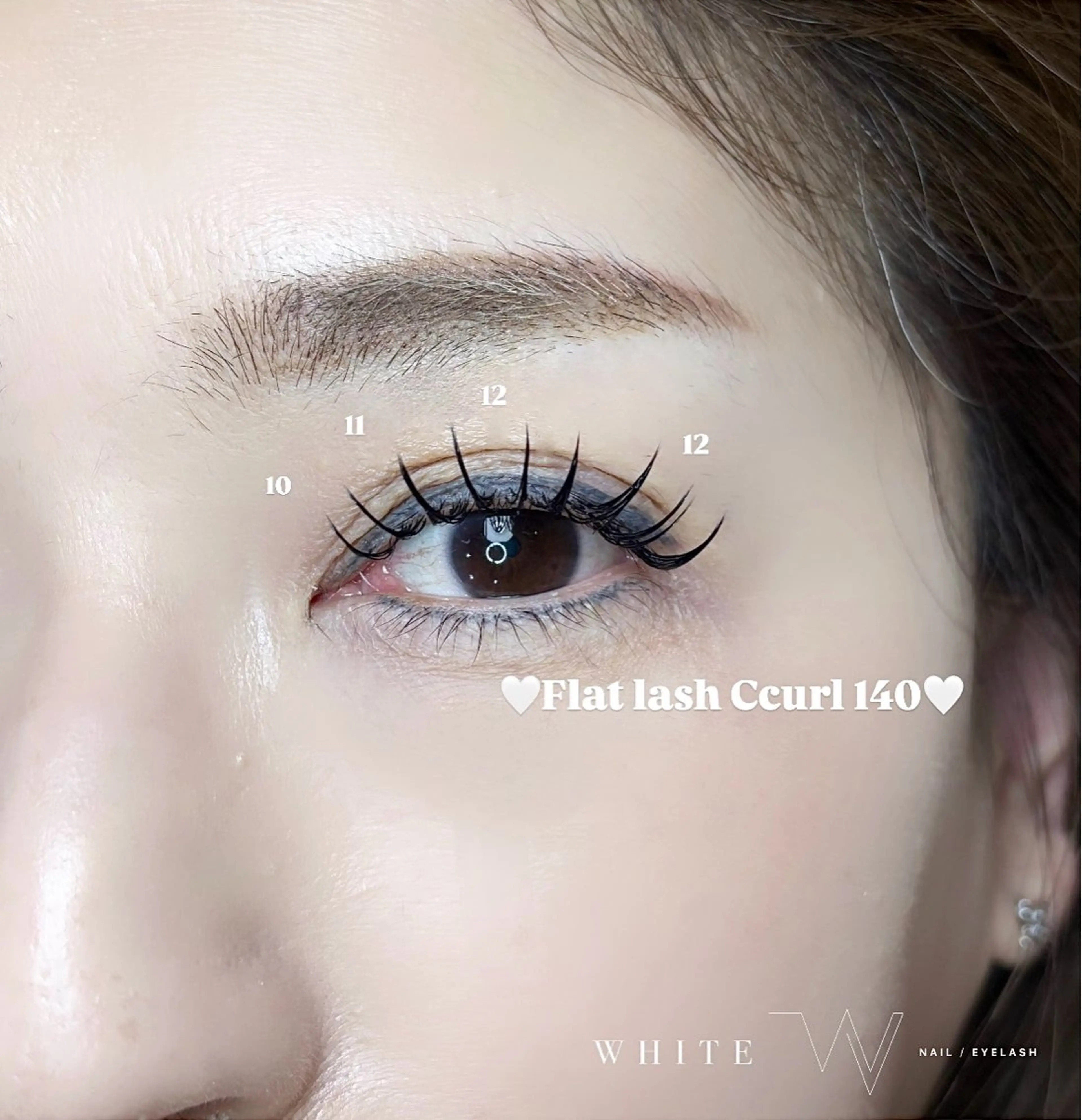 マツエク・マツパ WHITE所属・Luna WHITEのマツエク・マツパデザイン