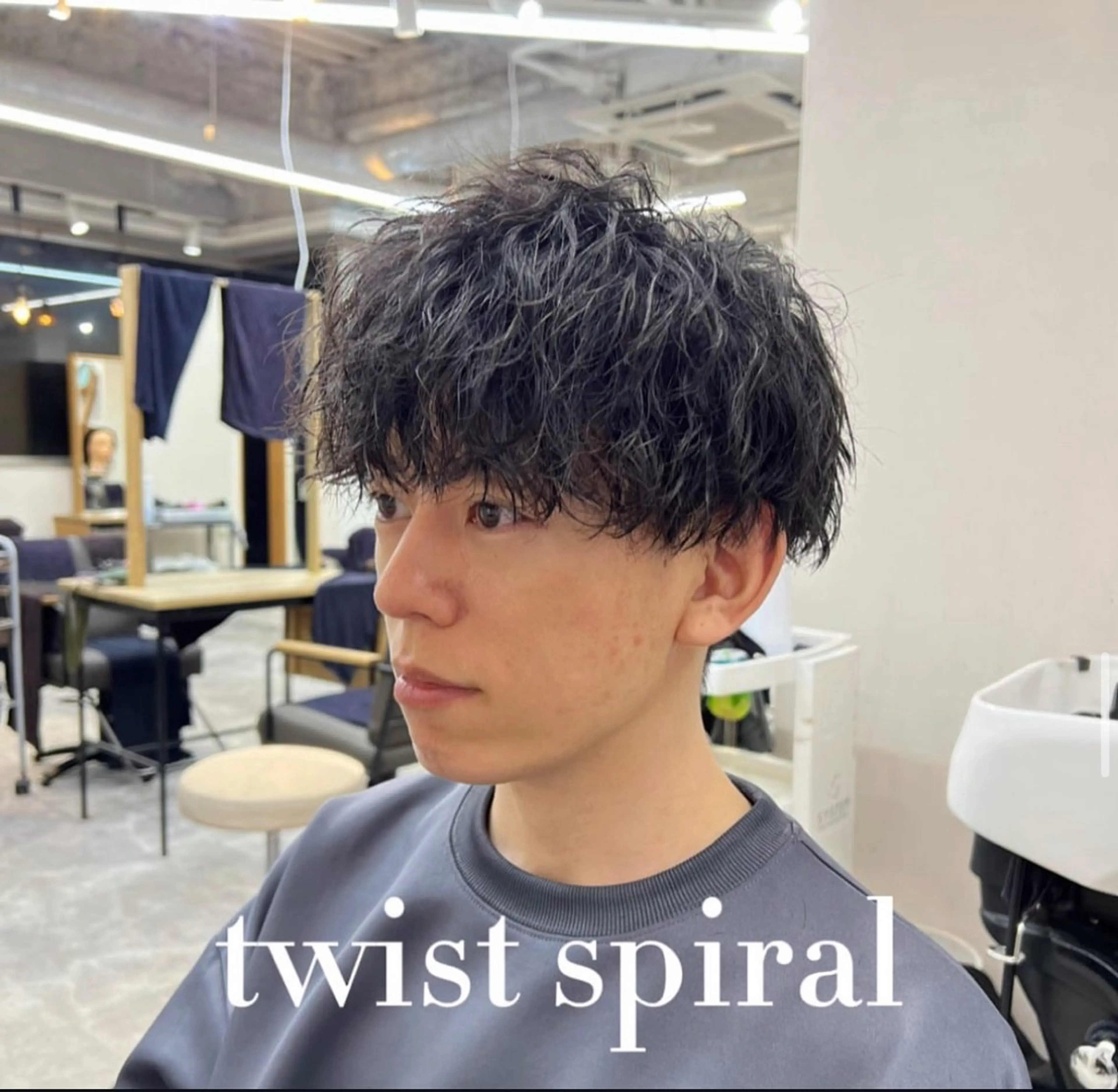 ミディアム パーマ メンズ DIECE所属・渋谷【メンズ特化】 レンのヘアスタイル