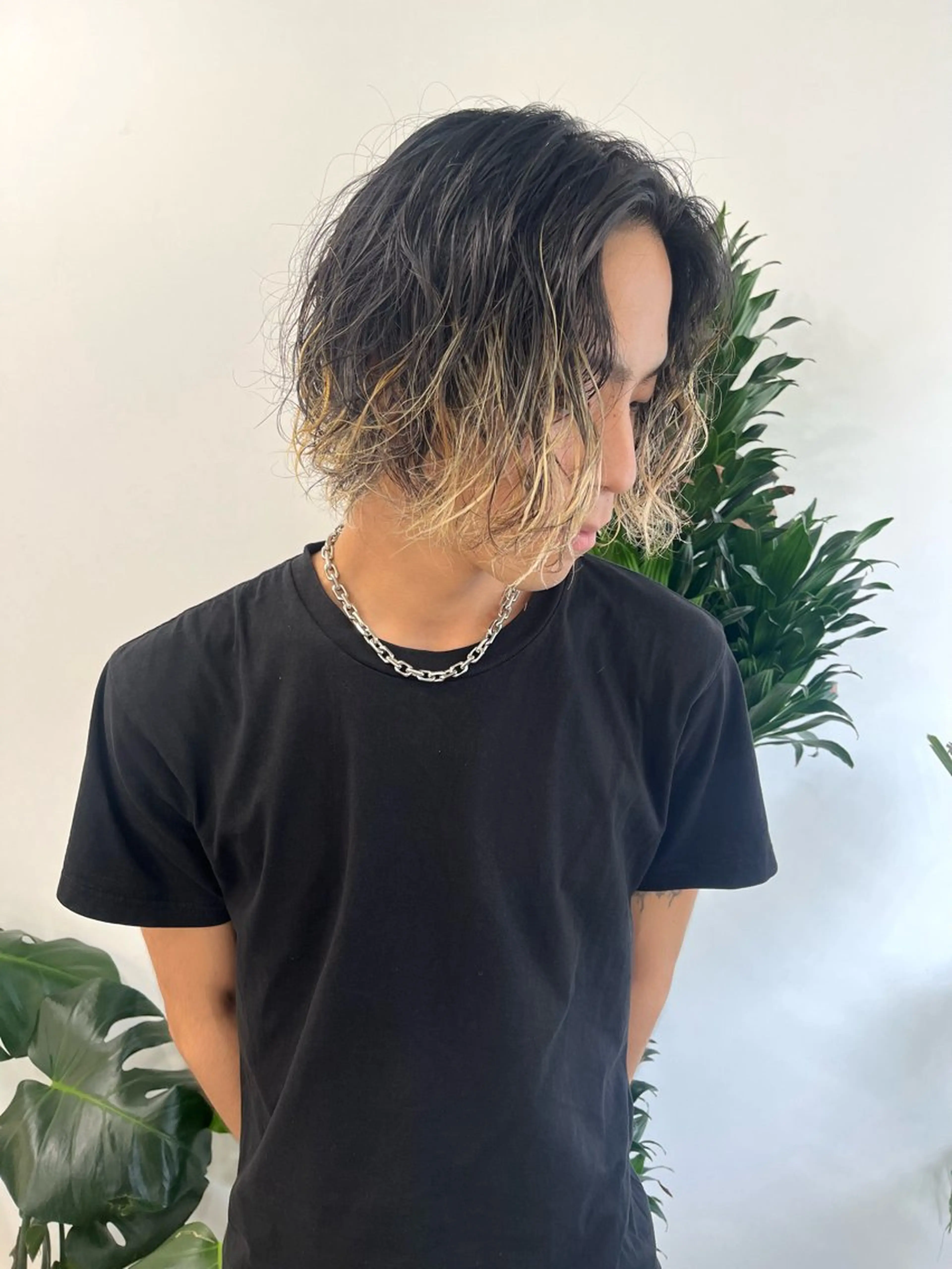 ミディアム カラー パーマ ヘアアレンジ メンズ ヘアカラー トリートメント 💎髪質改善特化💎 RUITOのヘアスタイル