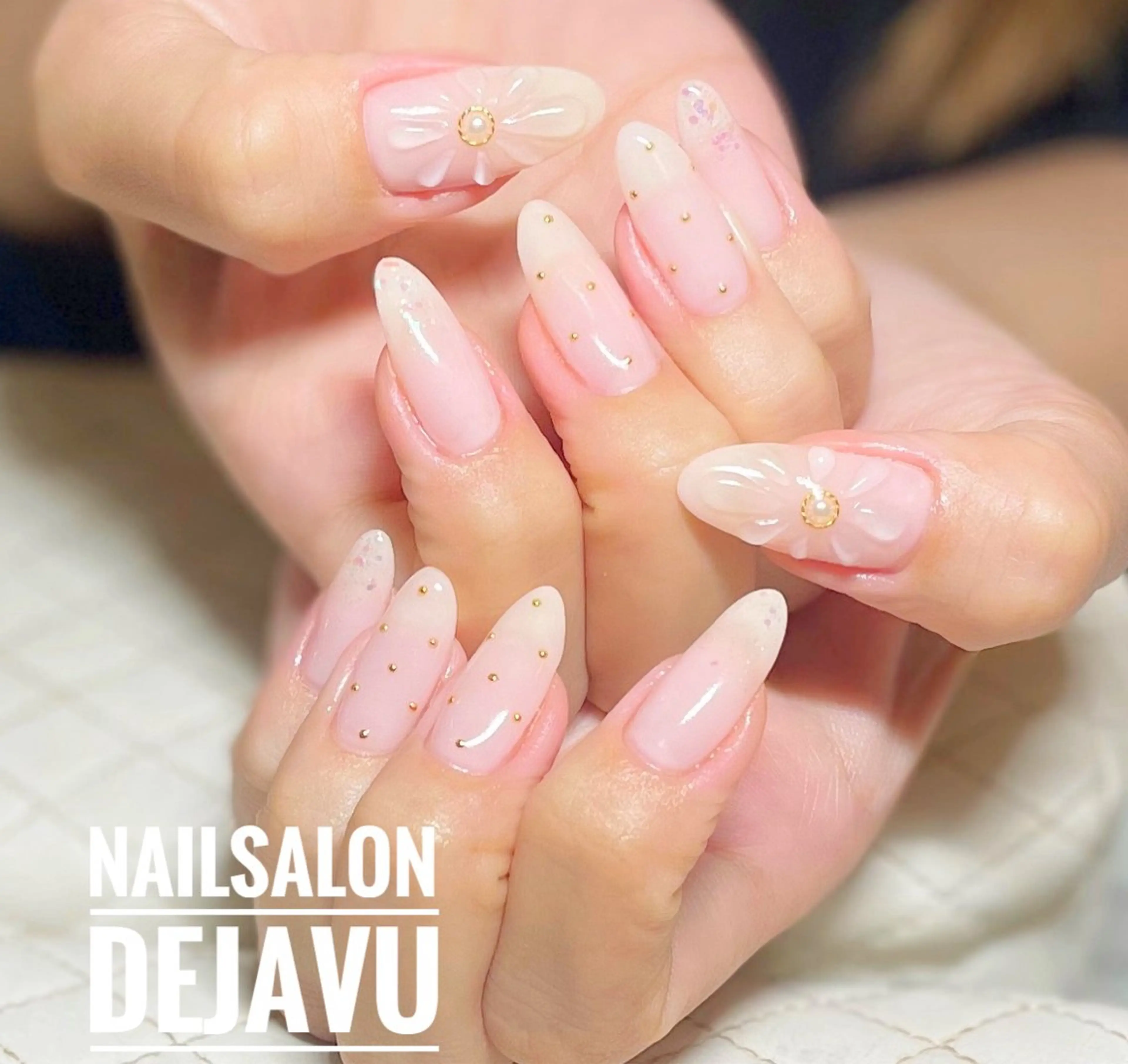 ネイル クリアネイル フラワーネイル ハンドネイル Nailsalon Dejavu  Yokosuka所属・Nailsalon Dejavuのネイルデザイン
