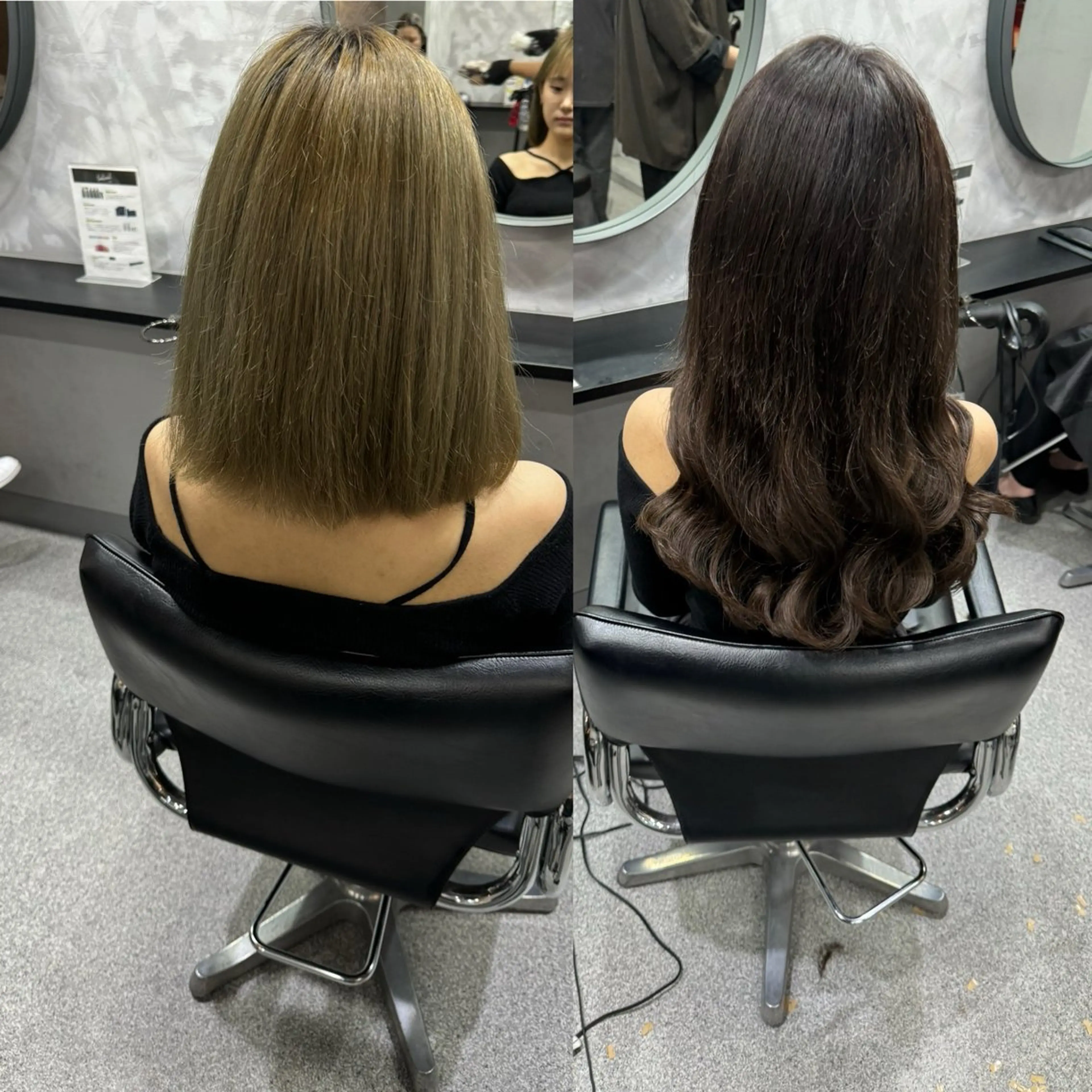 ミディアム シールエクステ エクステ 濱川響太レディース カットモデルのヘアスタイル