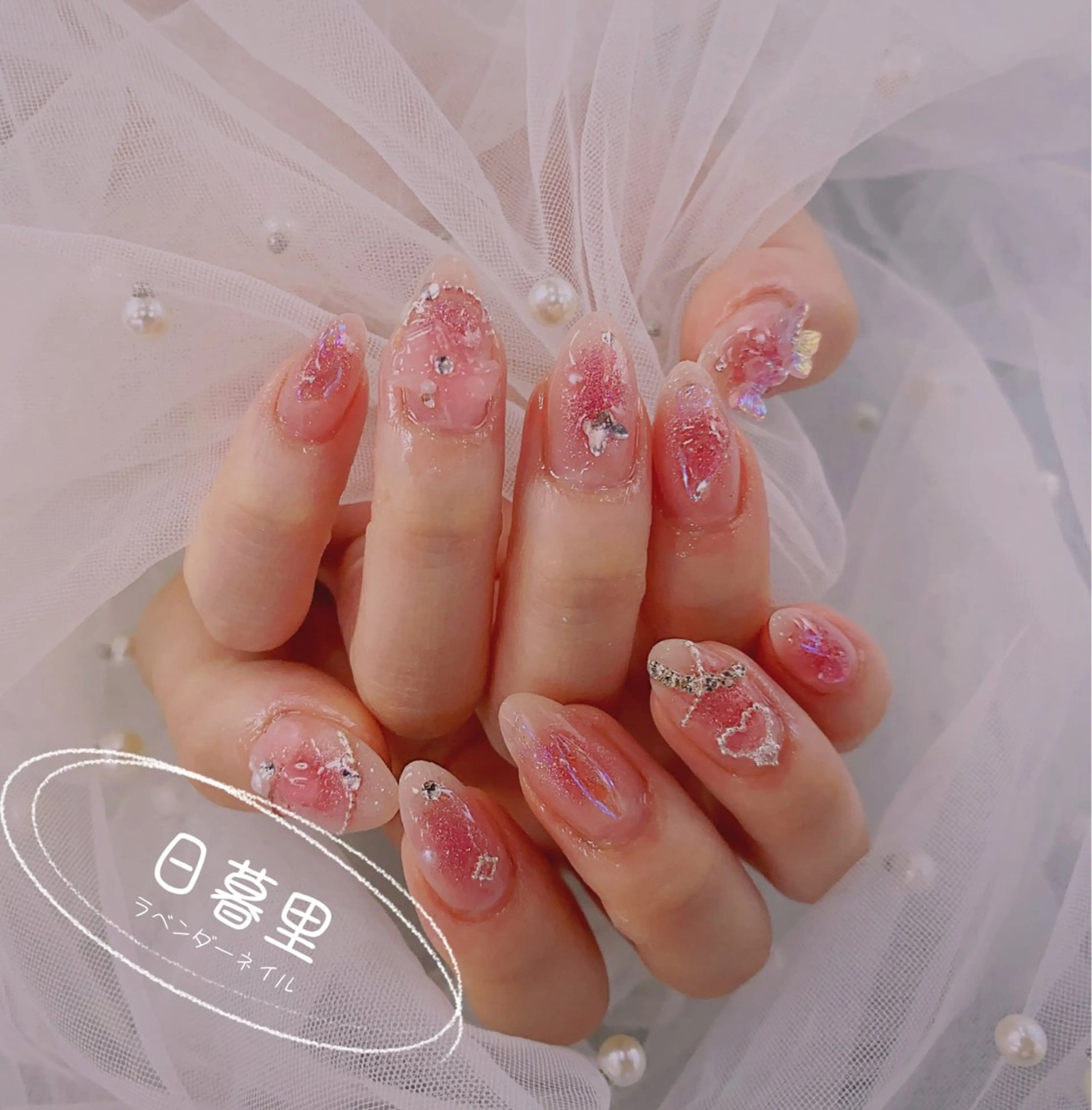 ネイル ラベンダー💖日暮里 ルル💖ネイルのネイルデザイン