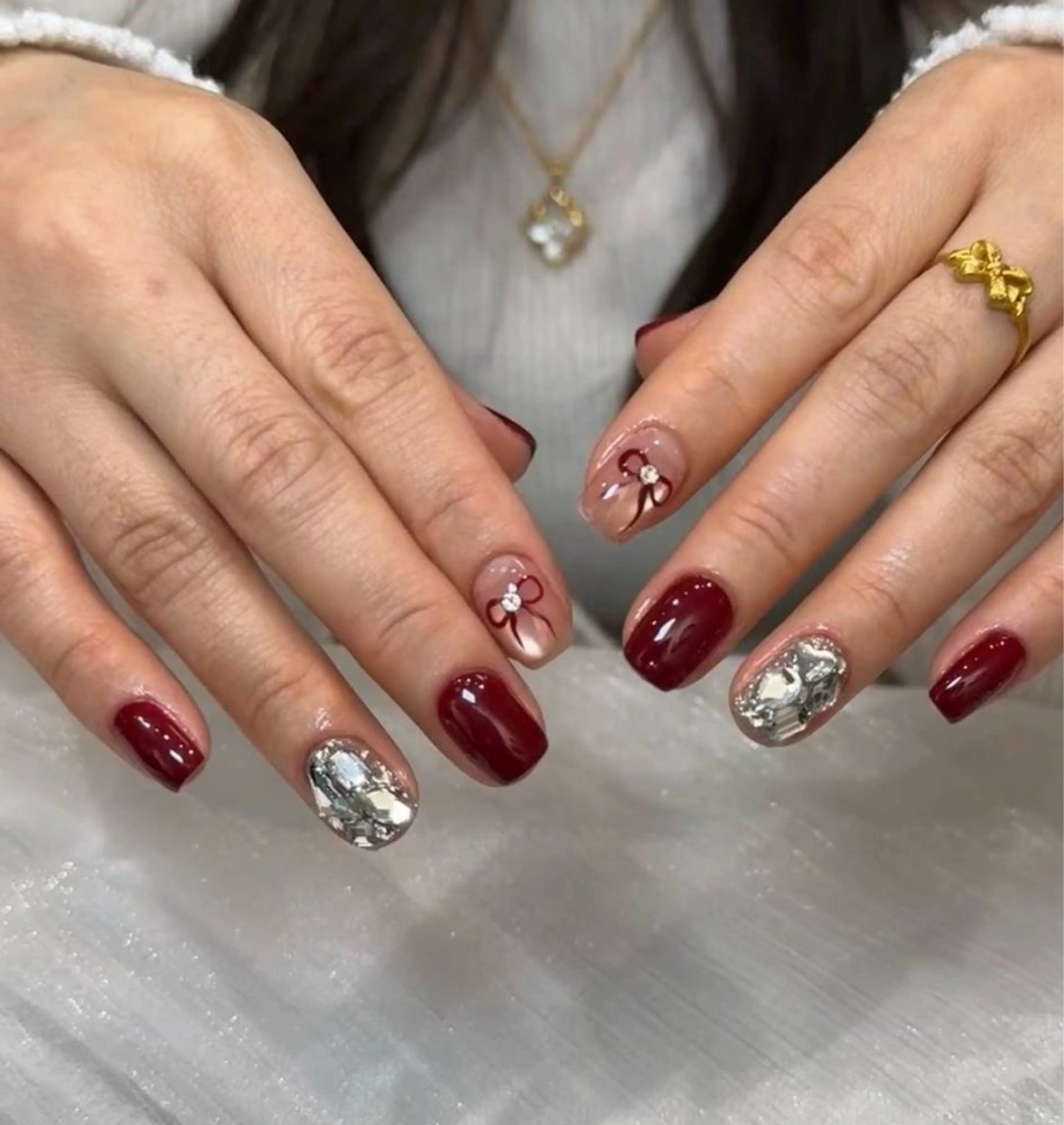 ネイル アートネイル フレンチネイル ジェルネイル グラデーション 韓国ネイル 村中 ハナのネイルデザイン