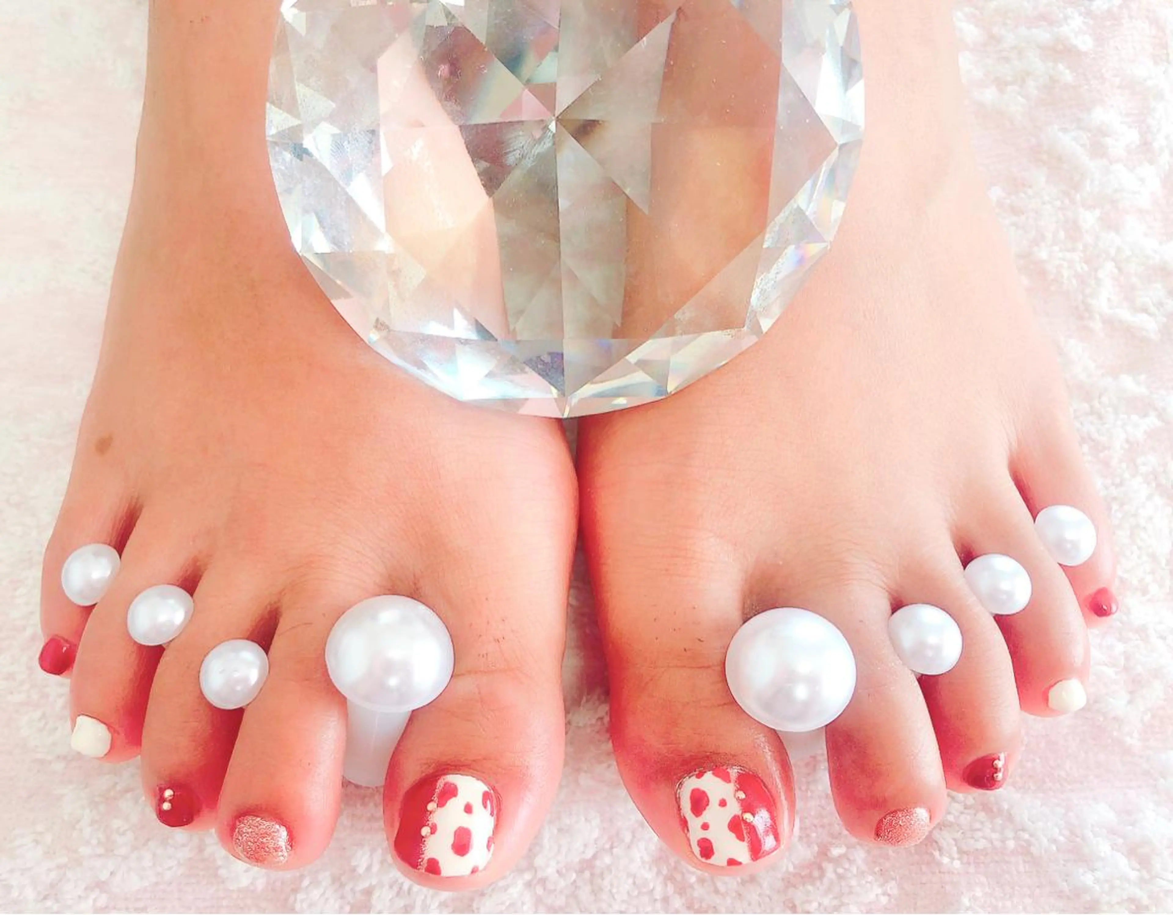ネイル フットネイル フットネイル CROWN プライベートサロンのネイルデザイン