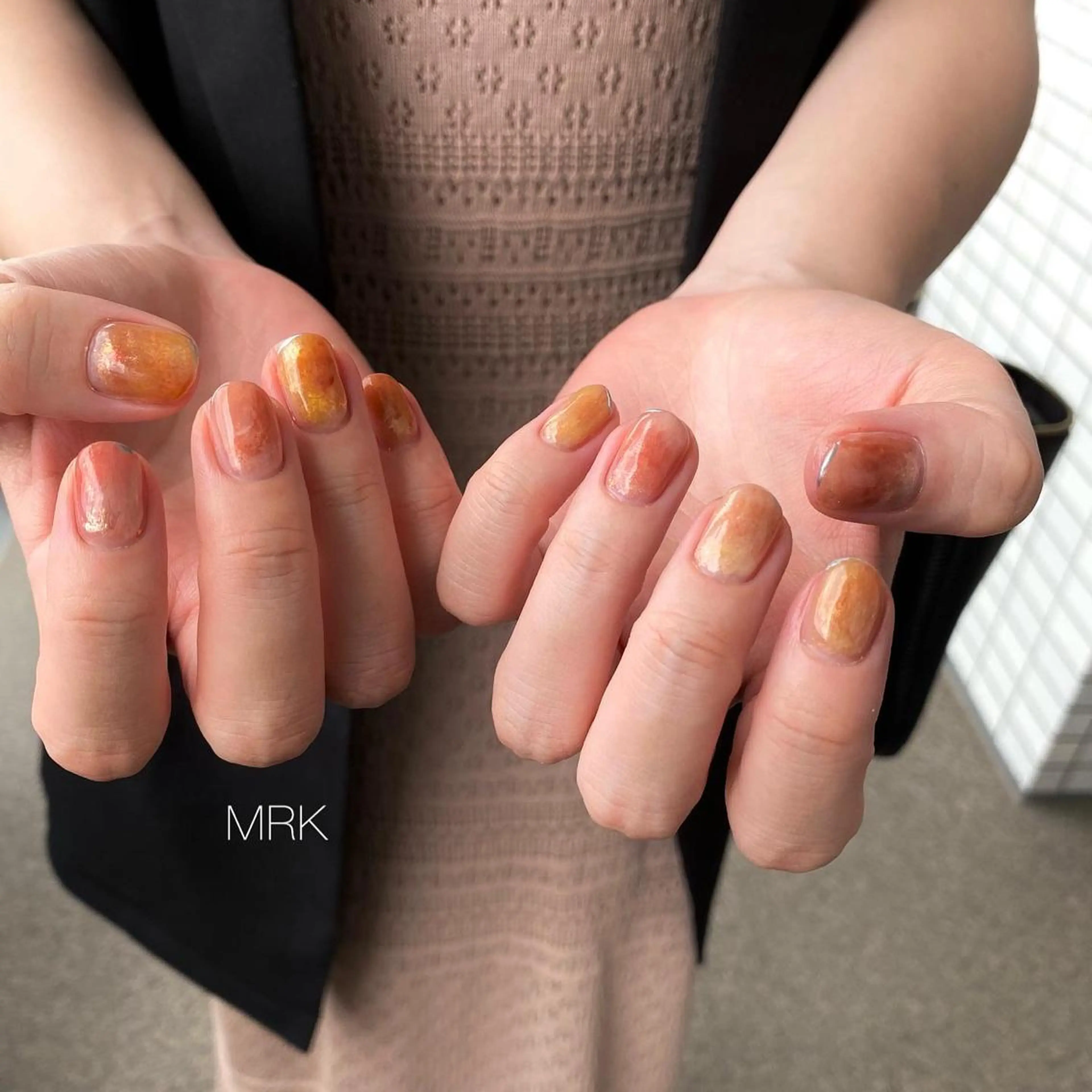 ネイル ミラーネイル ニュアンスネイル MARUKO nailのネイルデザイン