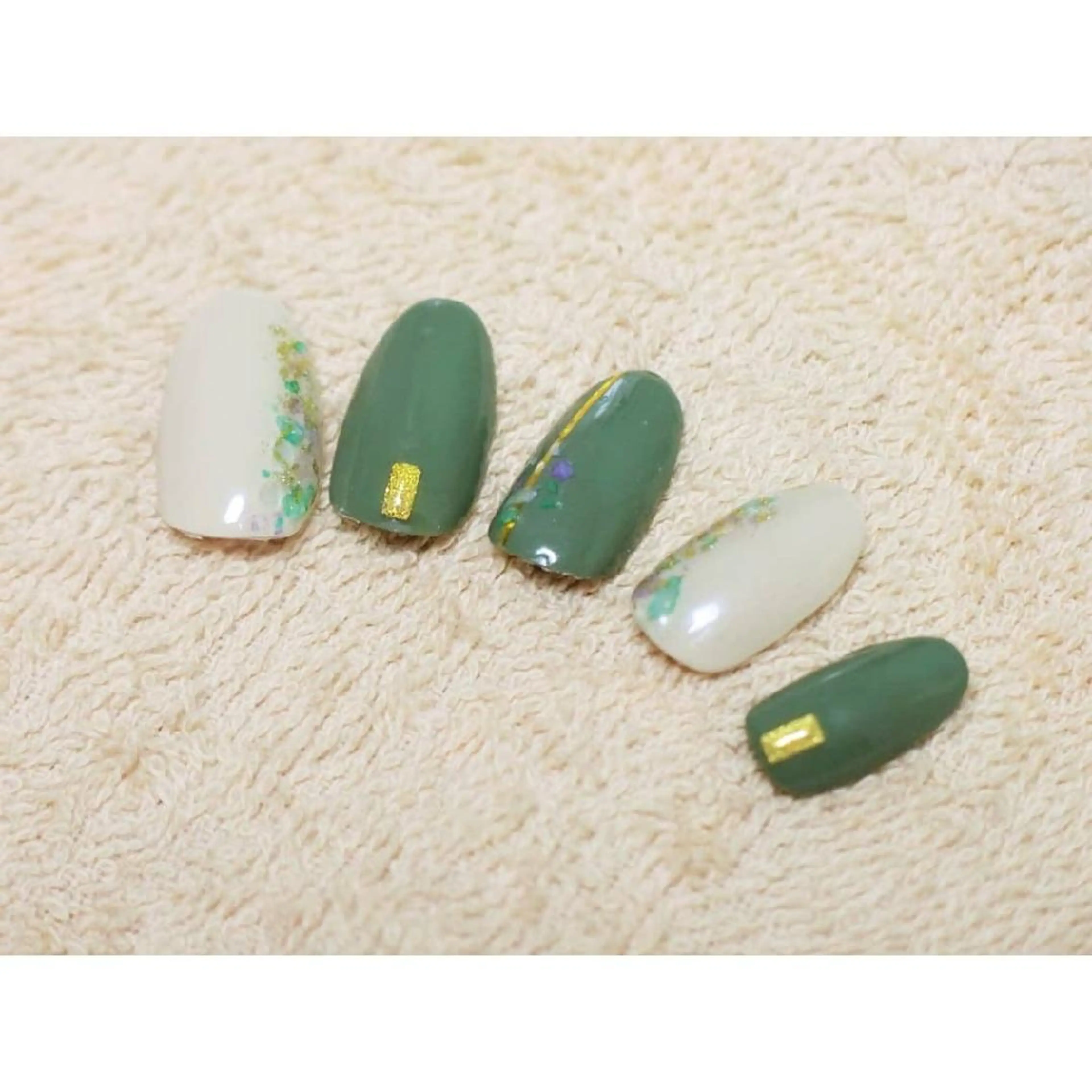 ネイル 痛ネイル/ワンホン/ フィルイン/長さだしのネイルデザイン