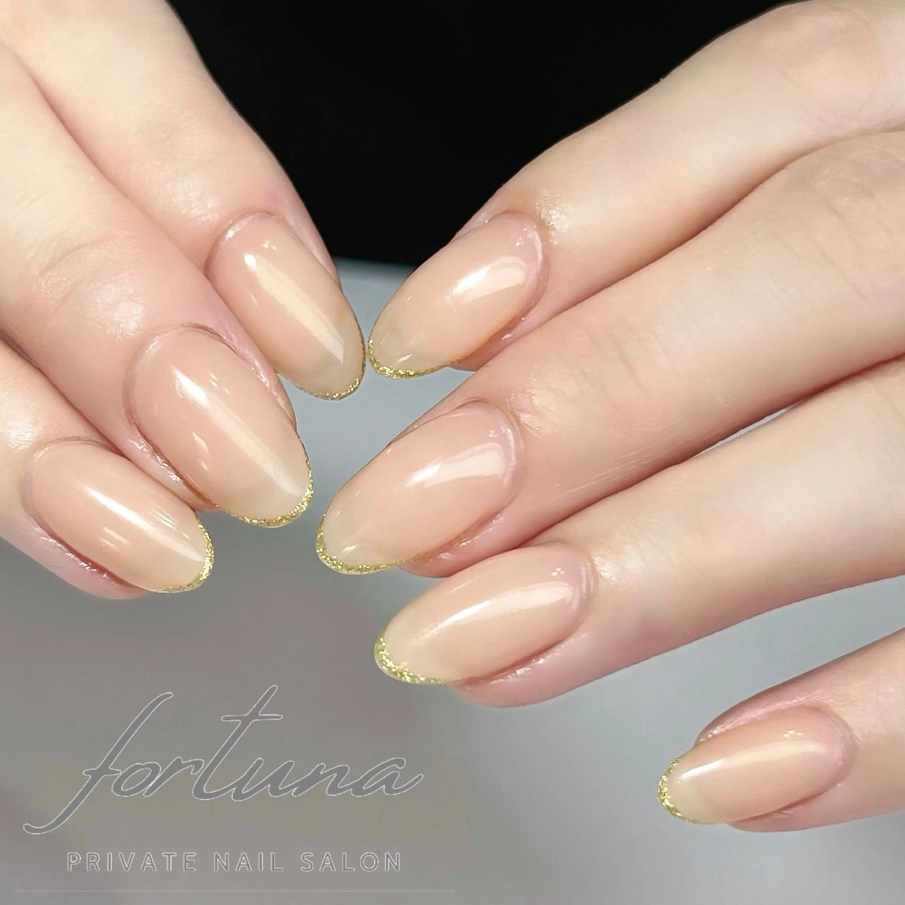 ネイル ラメ(グリッター) ワンカラーネイル シンプルネイル fortuna 武藤裕美のネイルデザイン