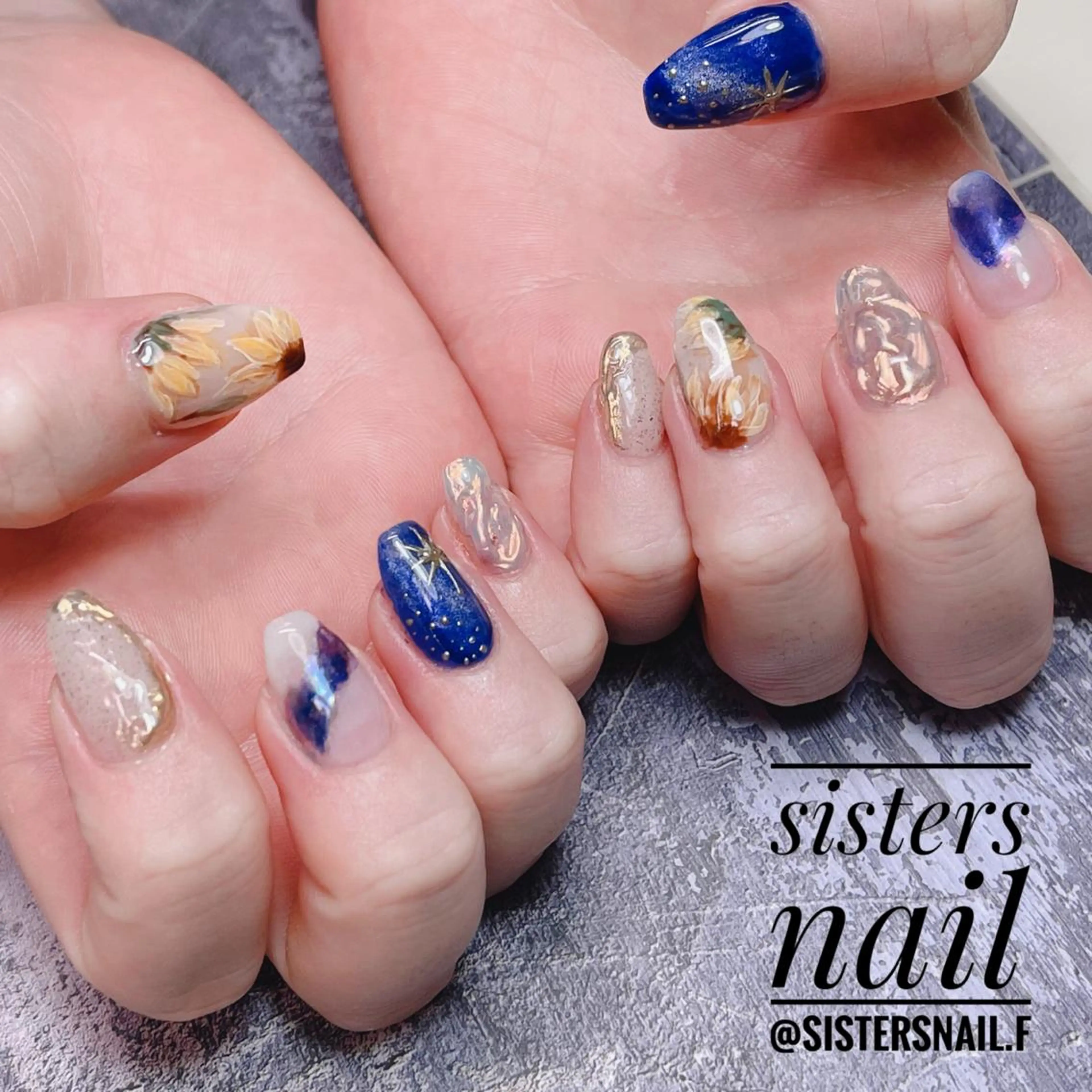 ネイル アートネイル ニュアンスネイル sisters nail.fのネイルデザイン