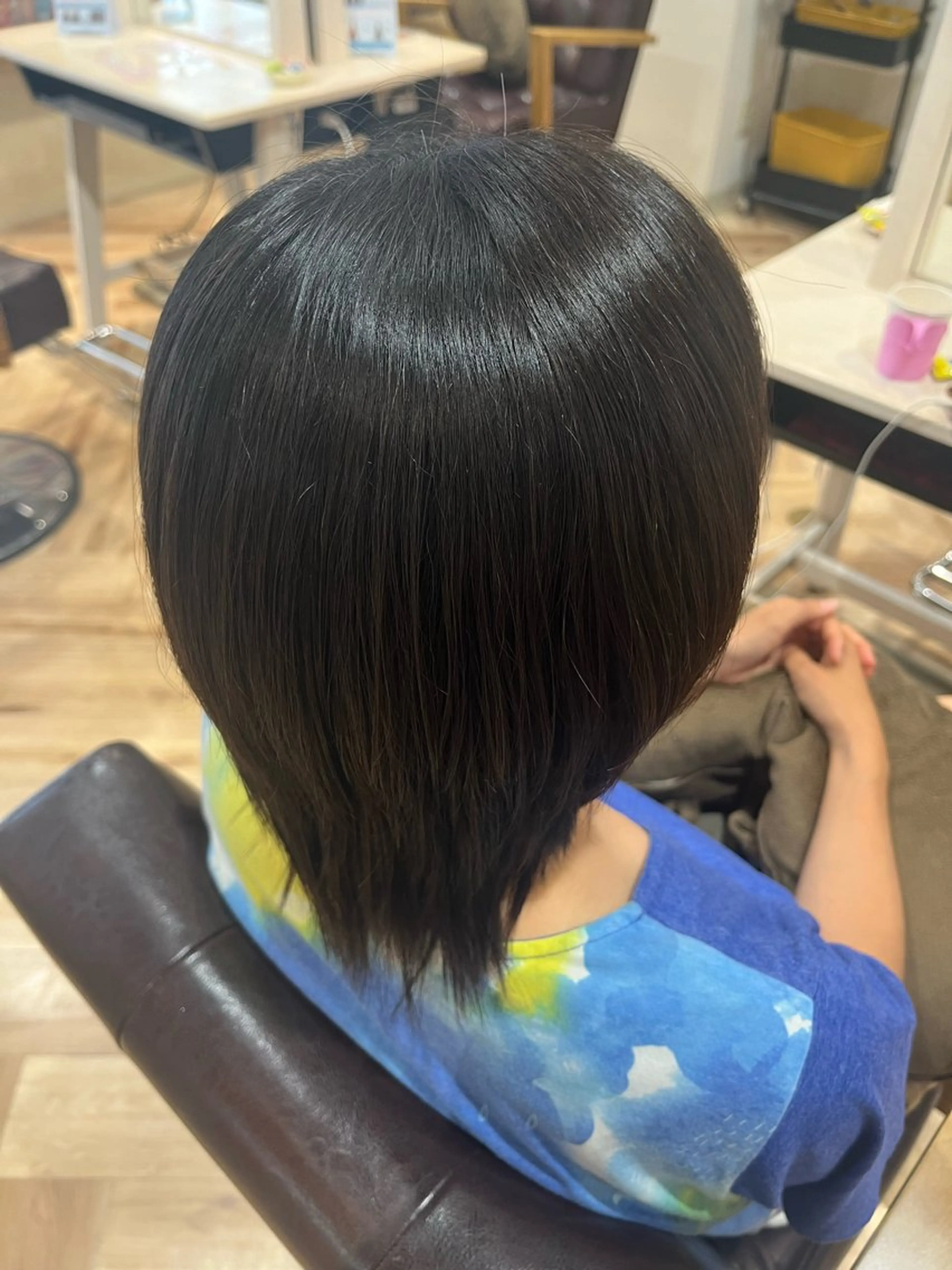 ショート 縮毛矯正 田村 桃々のヘアスタイル