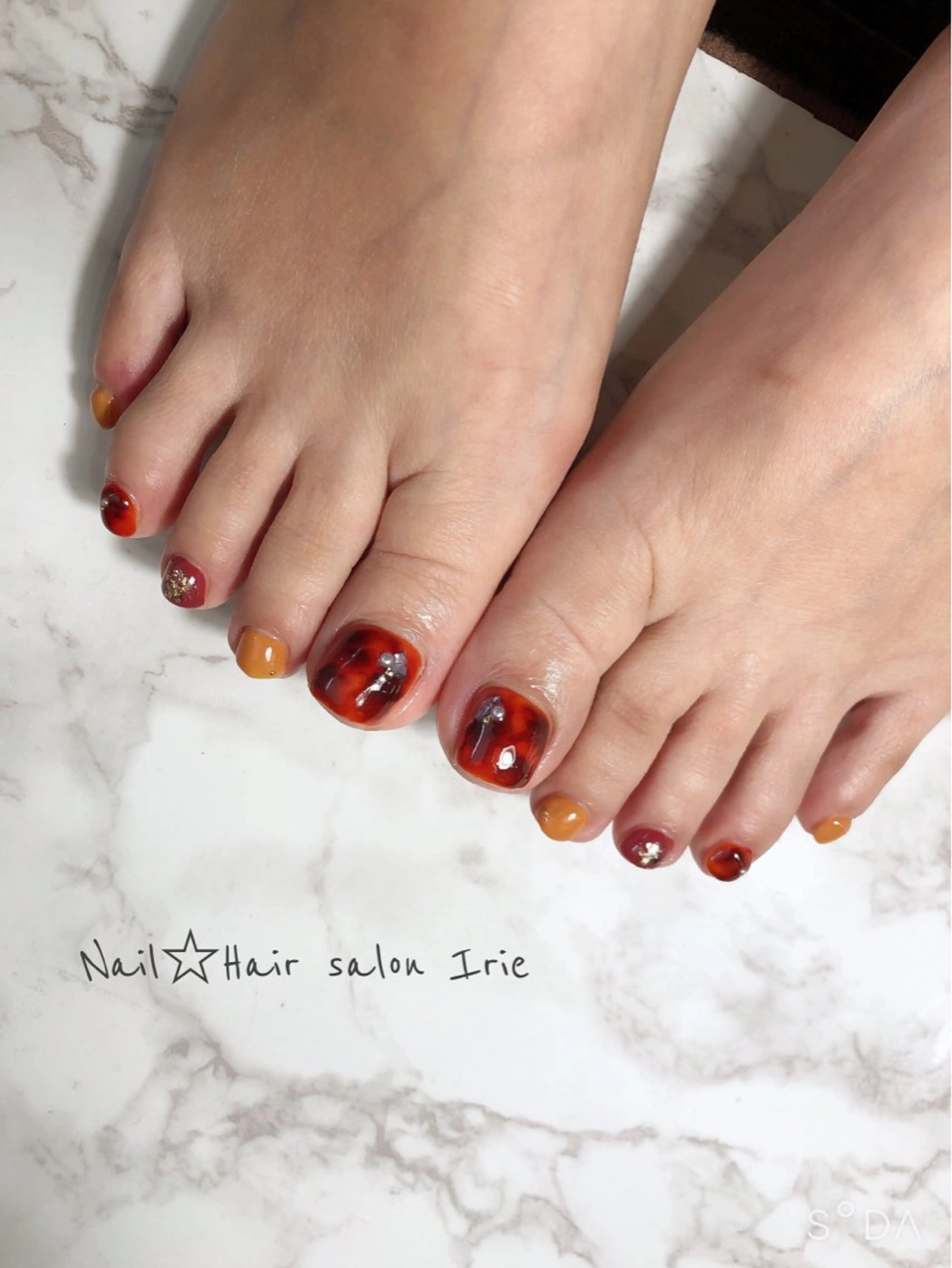 ネイル フットネイル Hair salon Irie所属・與儀 知佳のネイルデザイン