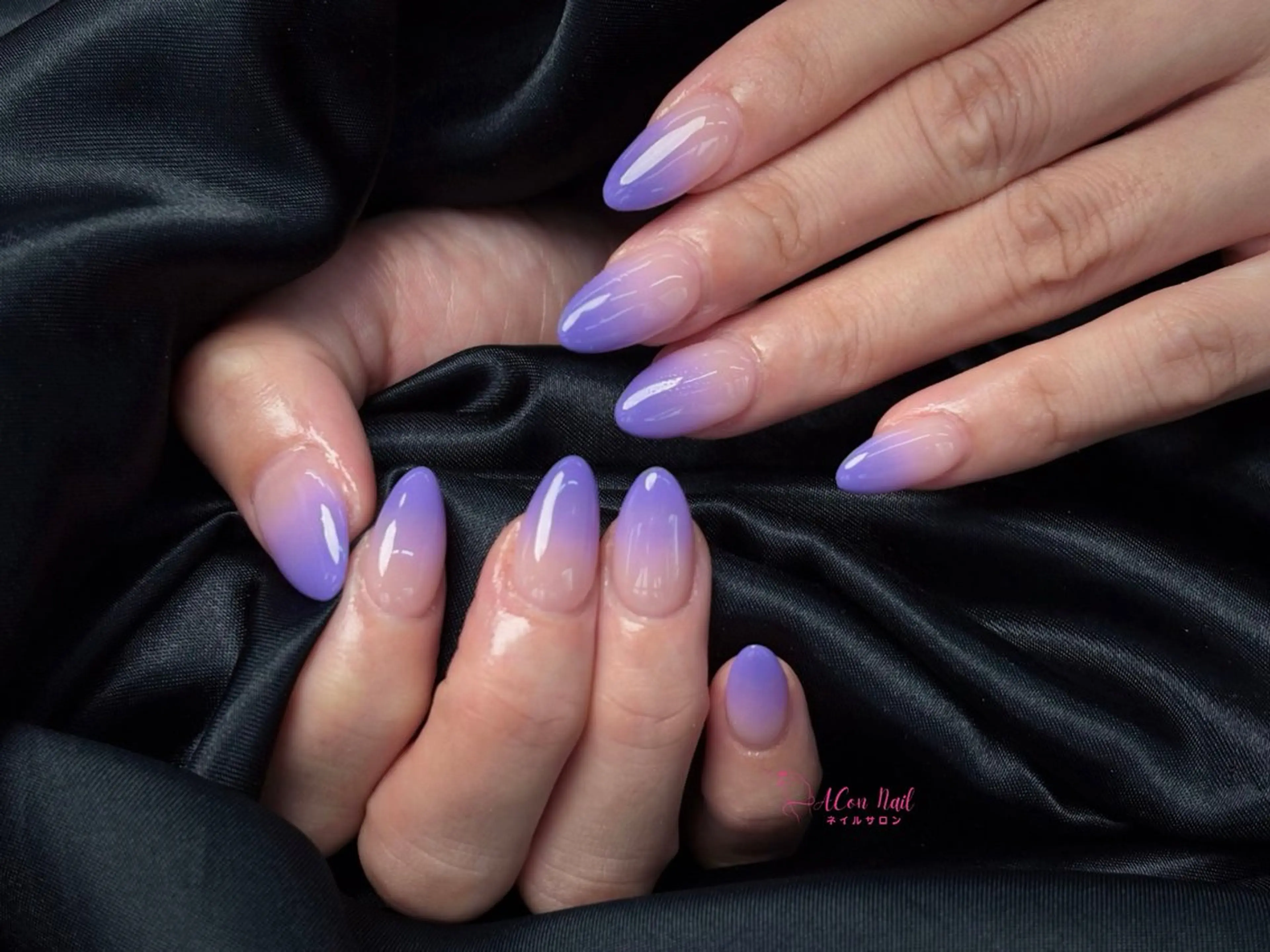 ネイル 桜ネイル 長さ出し フラワーネイル フレンチネイル ジェルネイル ハンドネイル AConNailSalon所属・ACon NailSalonのネイルデザイン