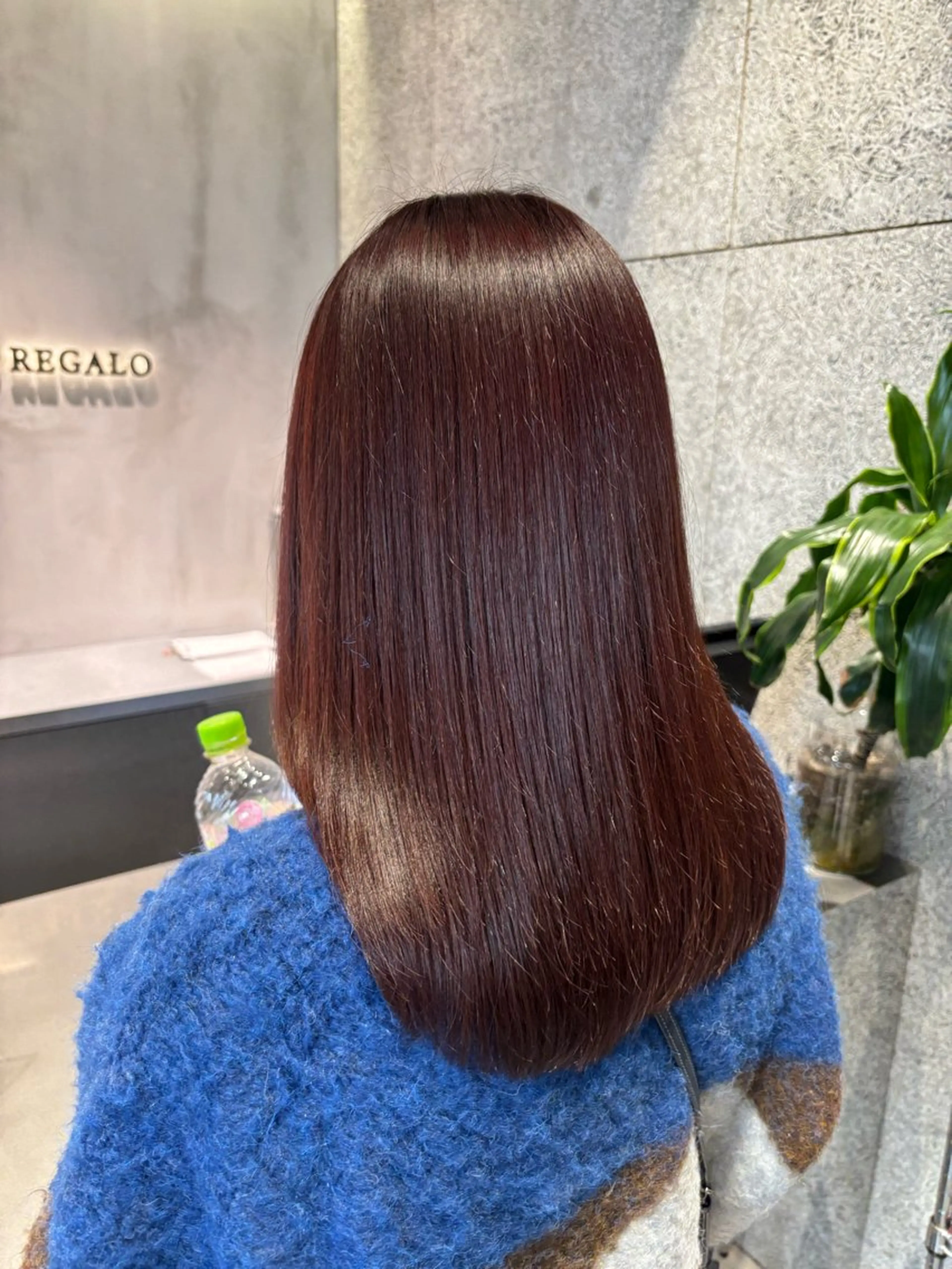 ロング カラー ブラウンカラー レッドカラー レッドブラウン 🌷艶感カラー🌷 富施 優花のヘアスタイル