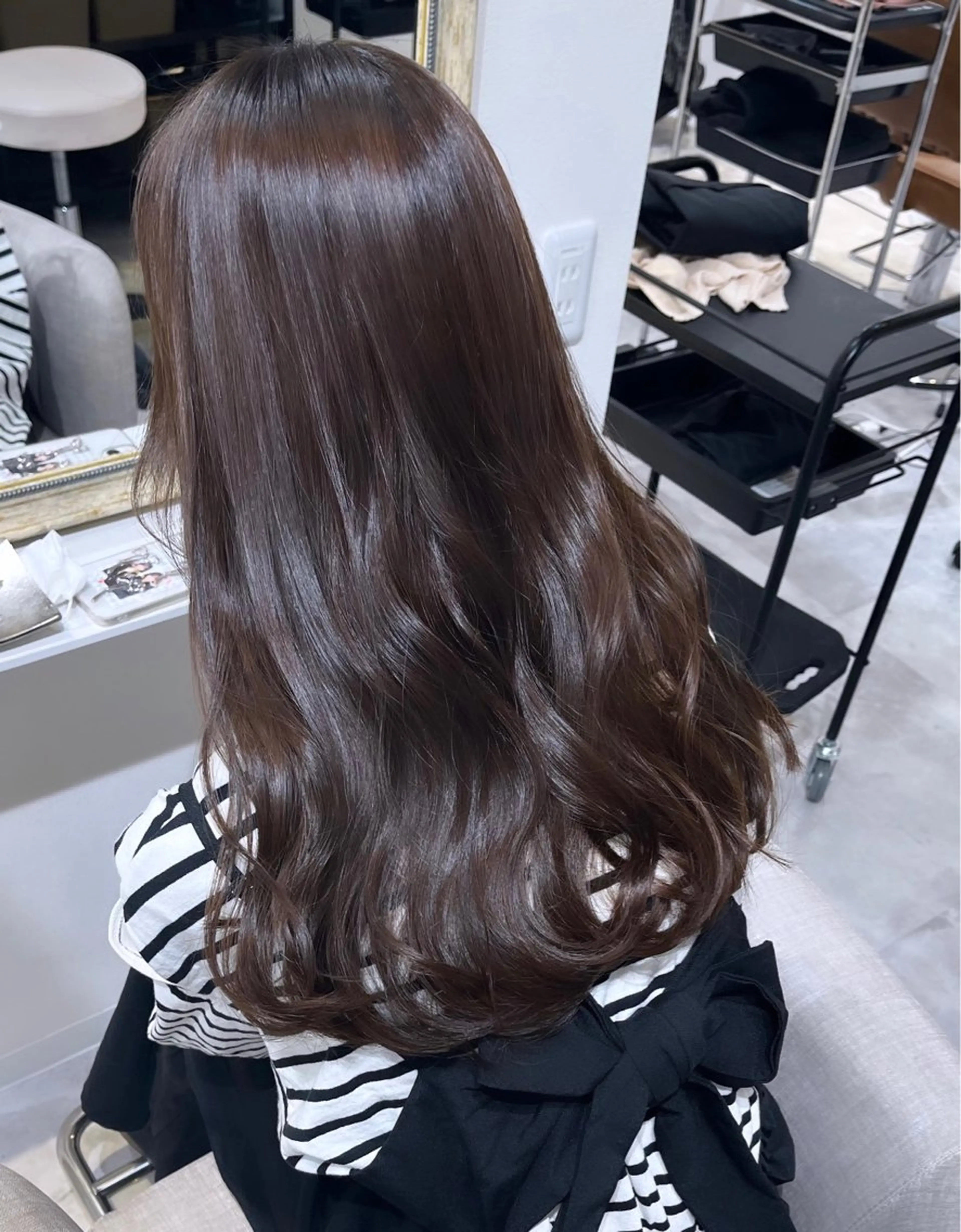 セミロング カラー ヘアカラー トリートメント 梅田/髪質改善カラー ❄︎ mikiのヘアスタイル