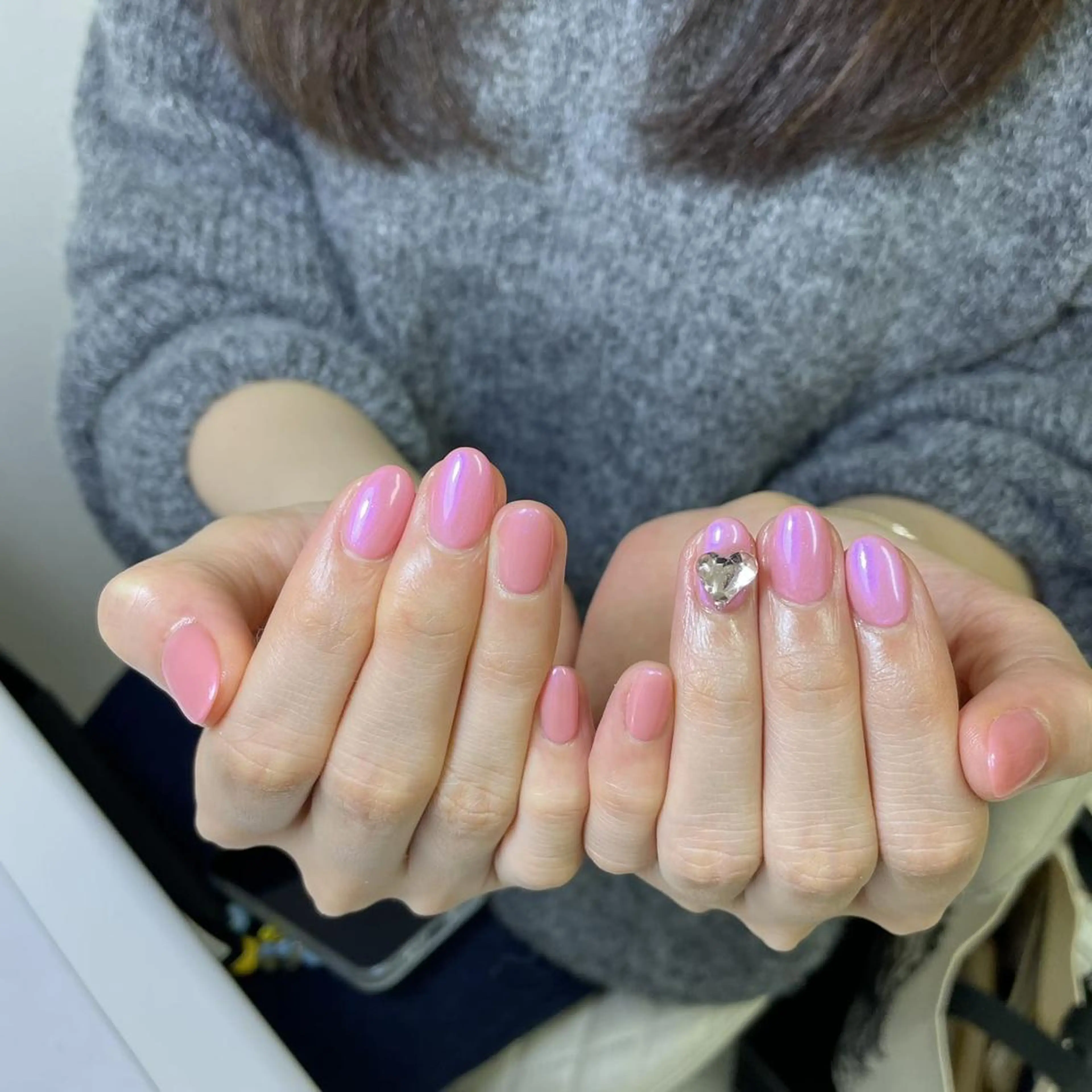 ネイル ワンカラーネイル DIAMOND Nail🍒のネイルデザイン
