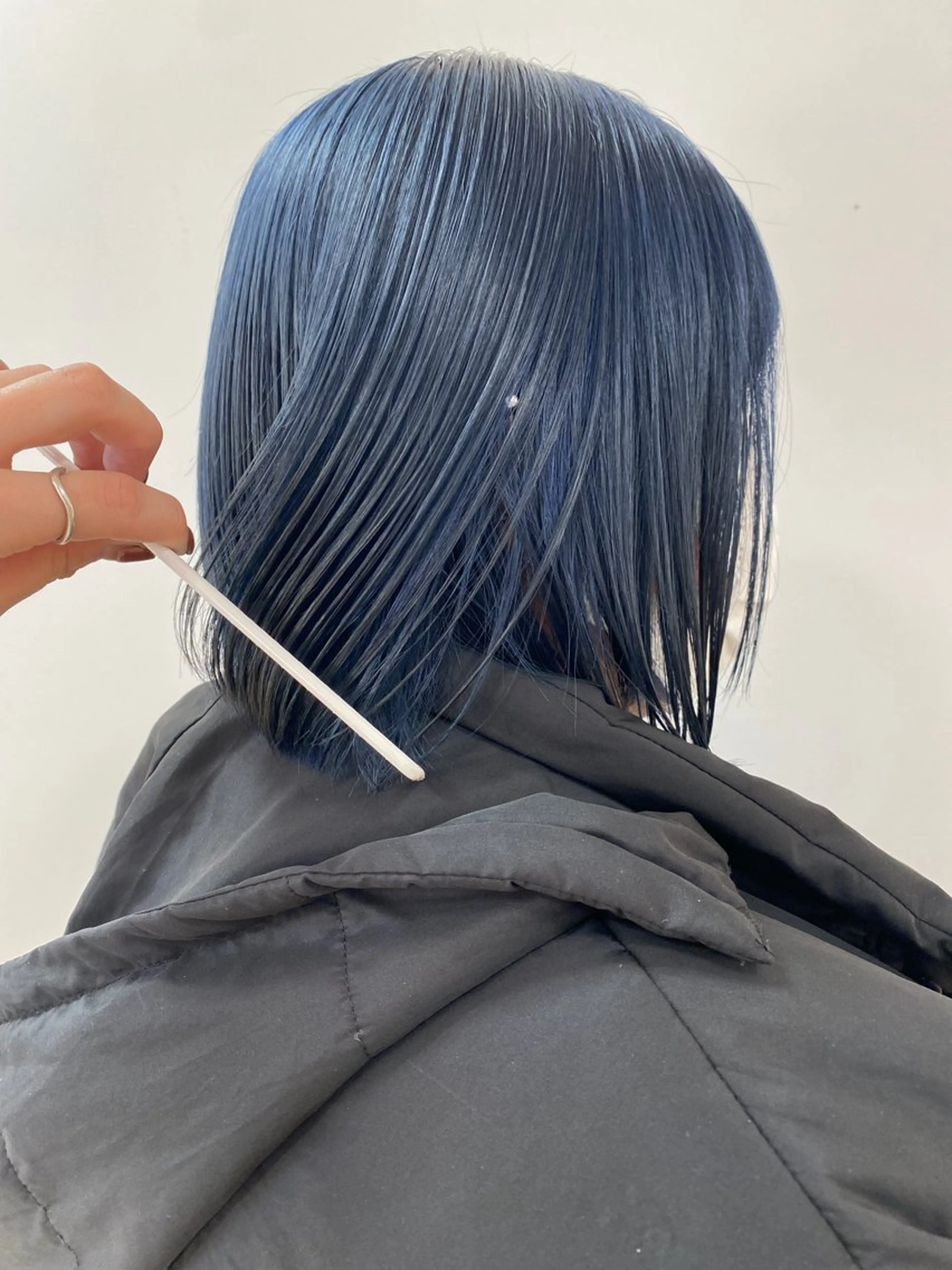 ショート カラー ブリーチ ブルーカラー ブリーチ✨/似合わせ カラー💖/Yuzuのヘアスタイル