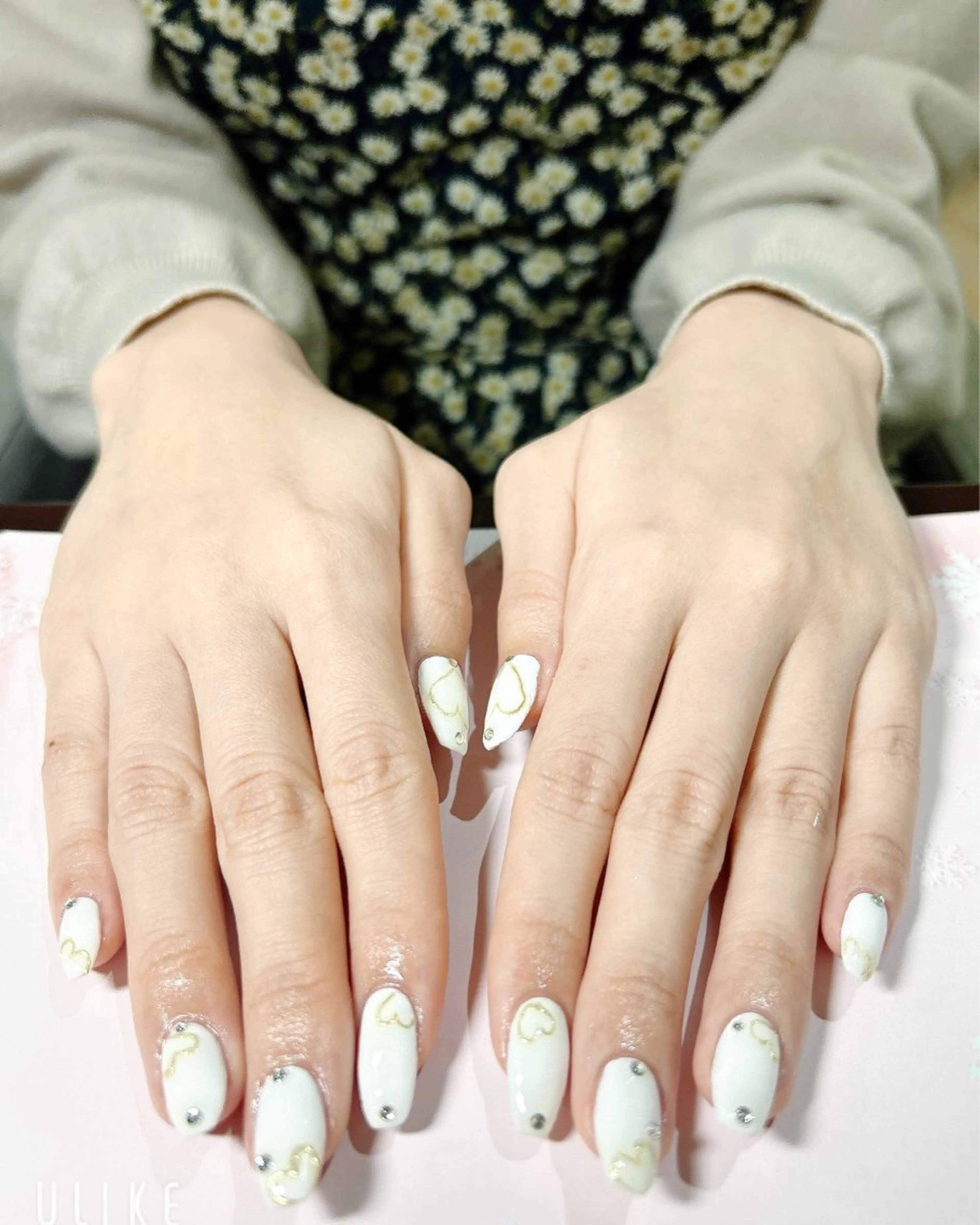 ネイル ハート ハンドネイル 吉野✨ ネイルデザイナー✨のネイルデザイン