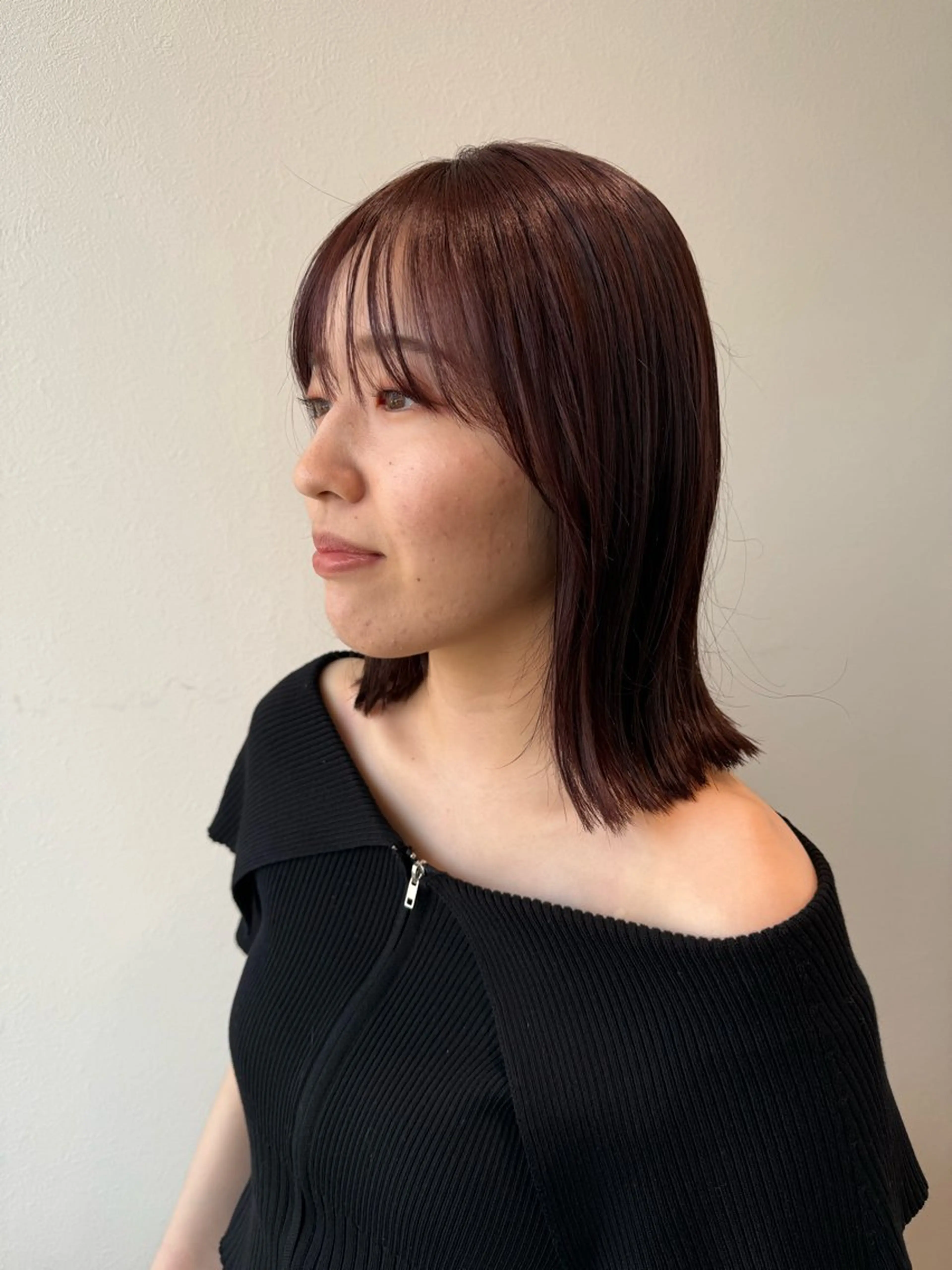 ミディアム カラー カット ヘアカラー 木村 架音のヘアスタイル