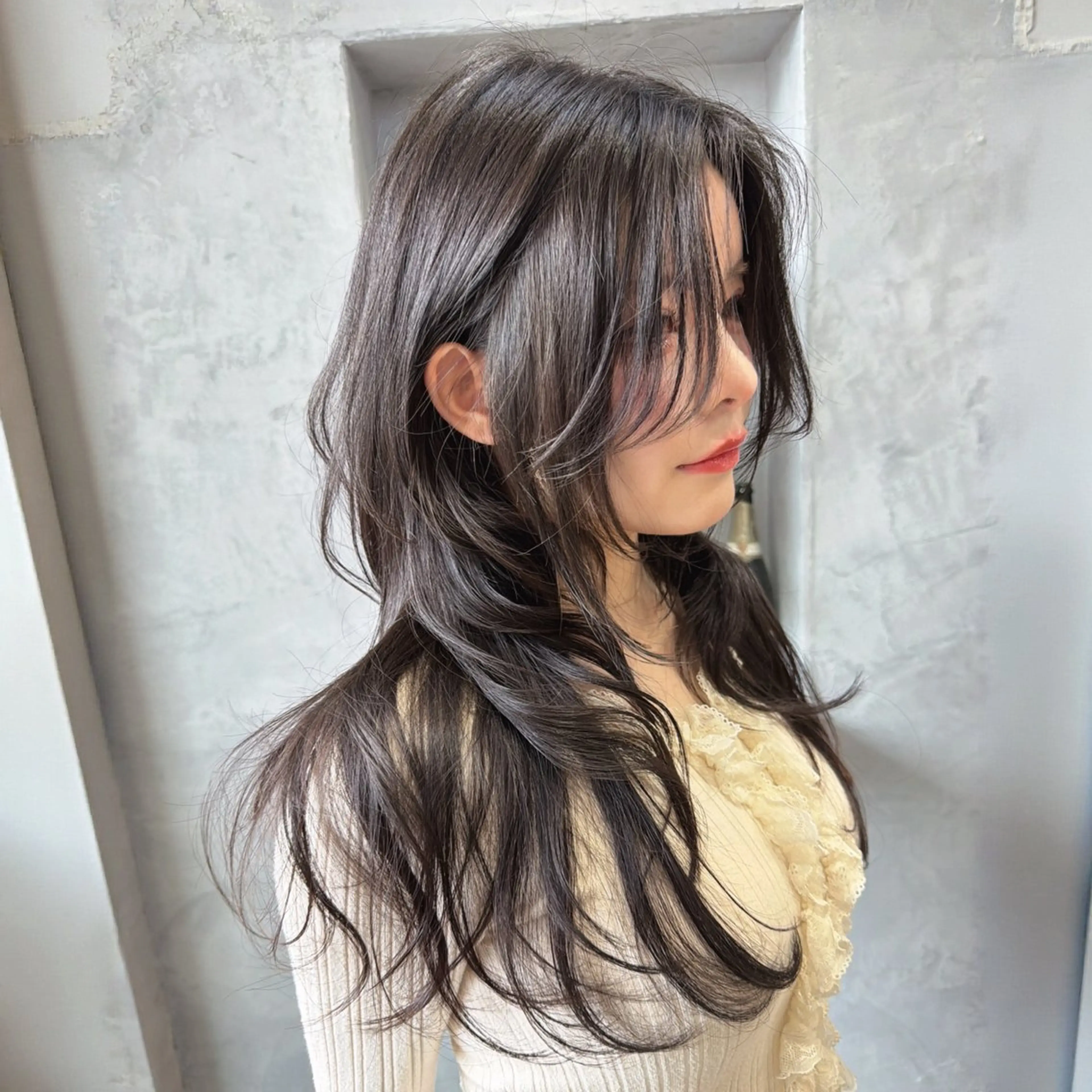 ロング カット ヘアカラー 縮毛矯正/レイヤー 松田空優哉のヘアスタイル